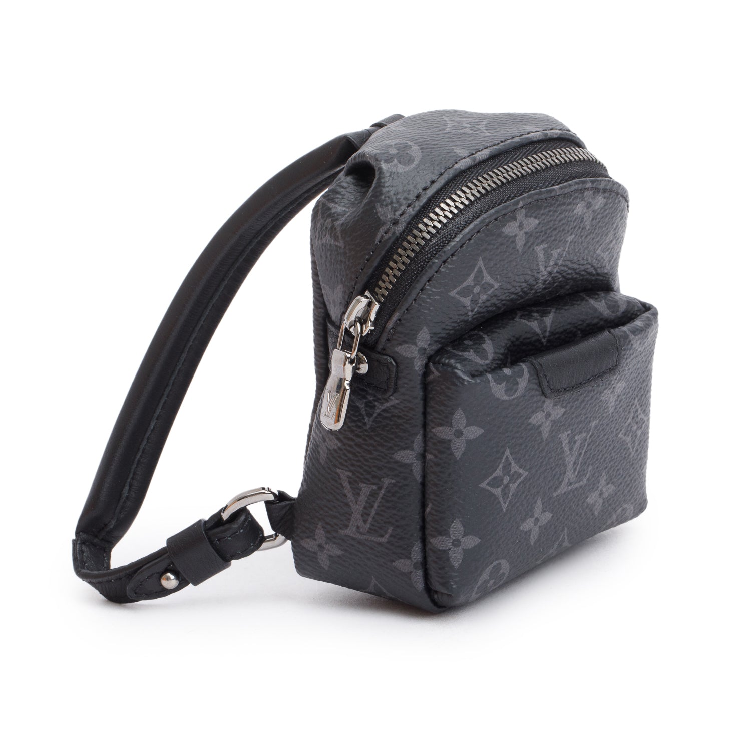 Louis Vuitton Monogram Eclipse Backpack Bag Charm w/ Box