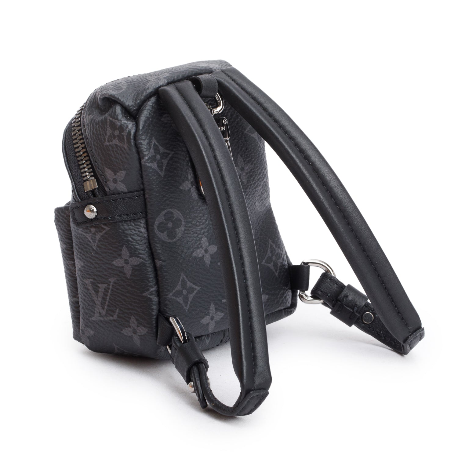 Louis Vuitton Monogram Eclipse Backpack Bag Charm w/ Box