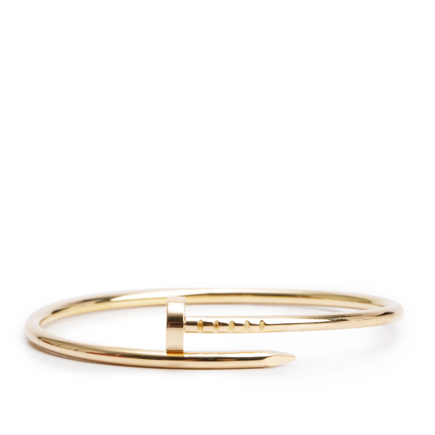 Cartier 2022 18k Yellow Gold Juste Un Clou Bracelet, Small Model Size 14 w/ Box & Receipt