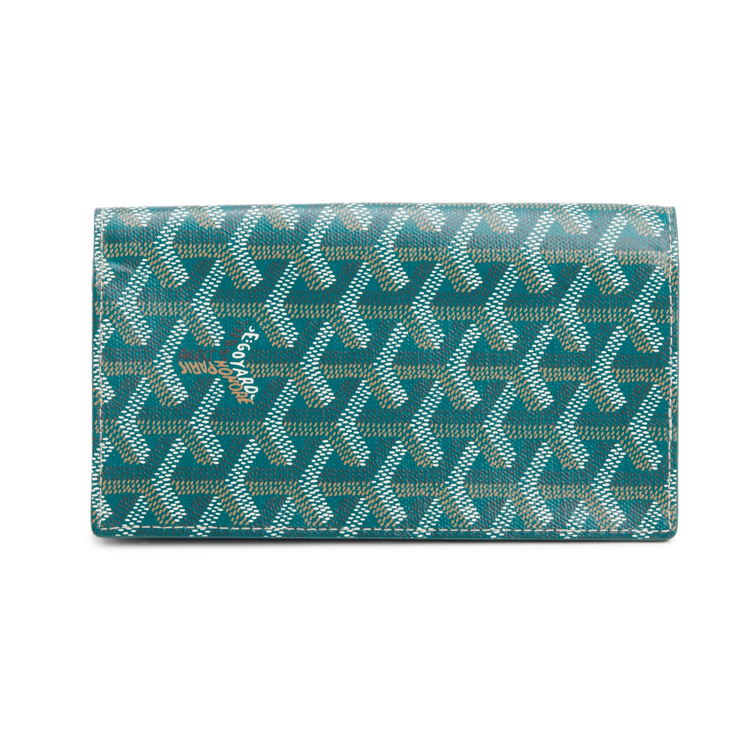 Goyard 2023 Green Goyardine Continental Wallet w/ Boz