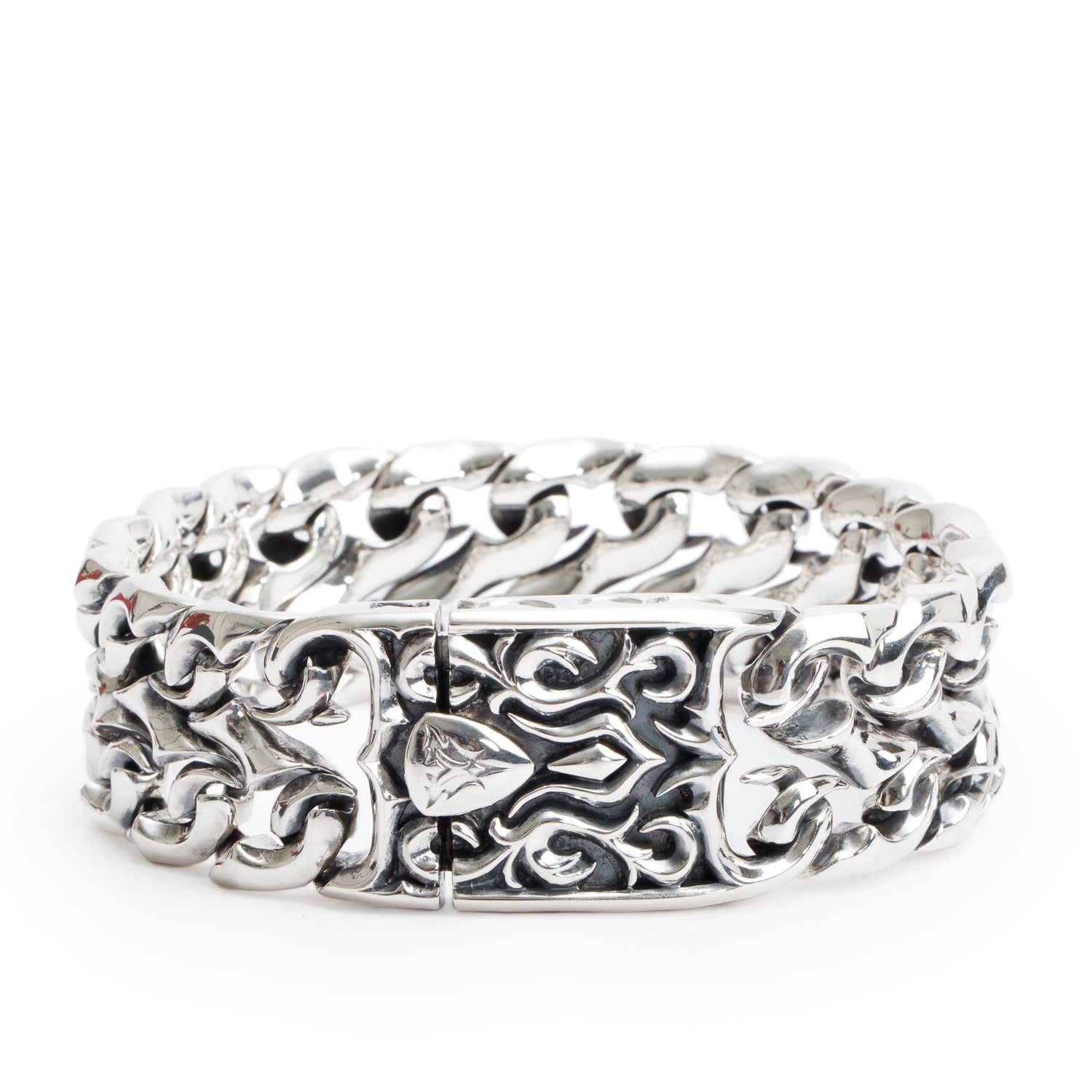 Stephen Webster Sterling Silver Wide Link Bracelet