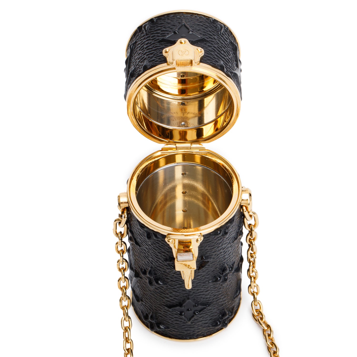 Louis Vuitton Monogram Midnight Embossed Lipstick Case Bag