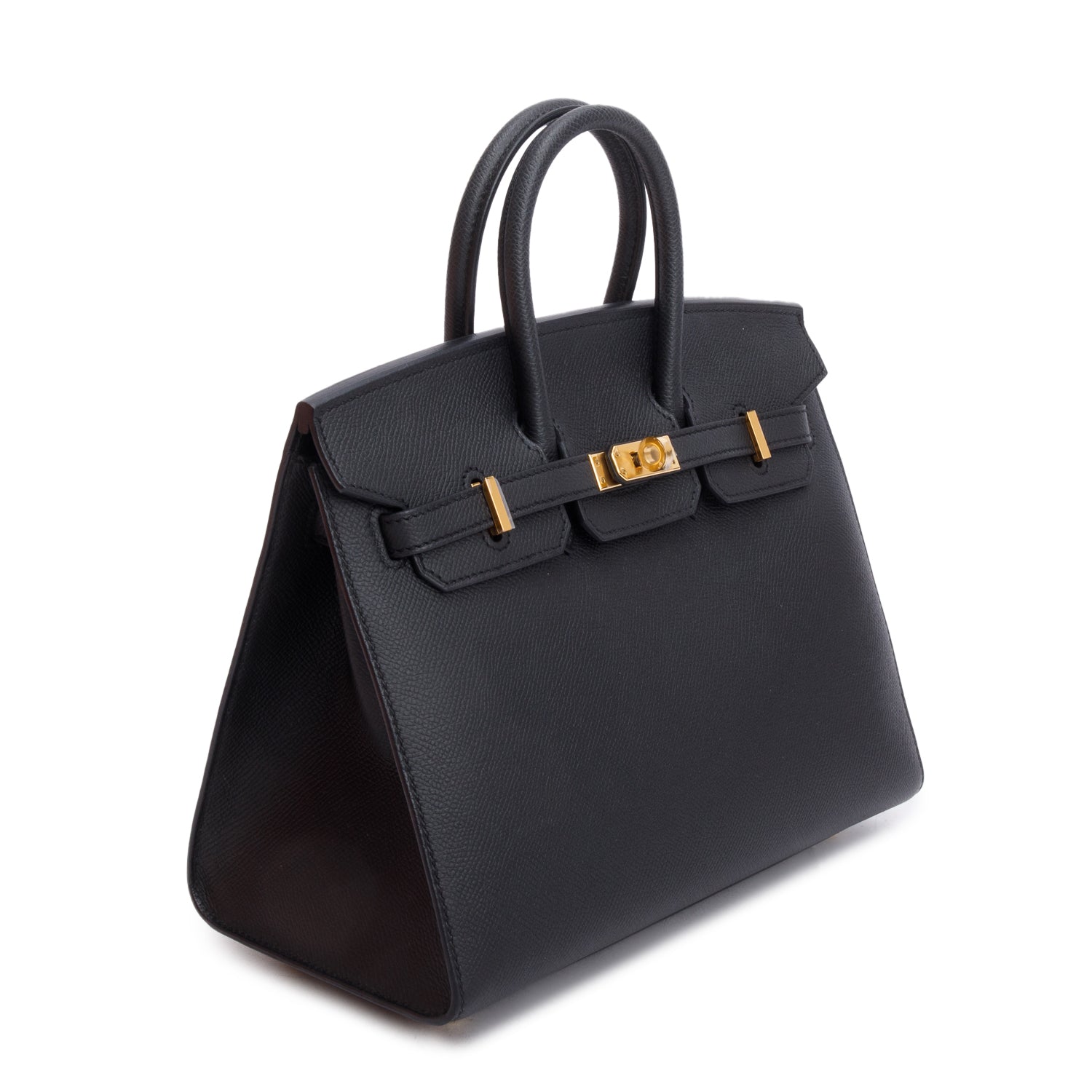 Hermes 2023 Noir Epsom Birkin Sellier 25 w/ Box