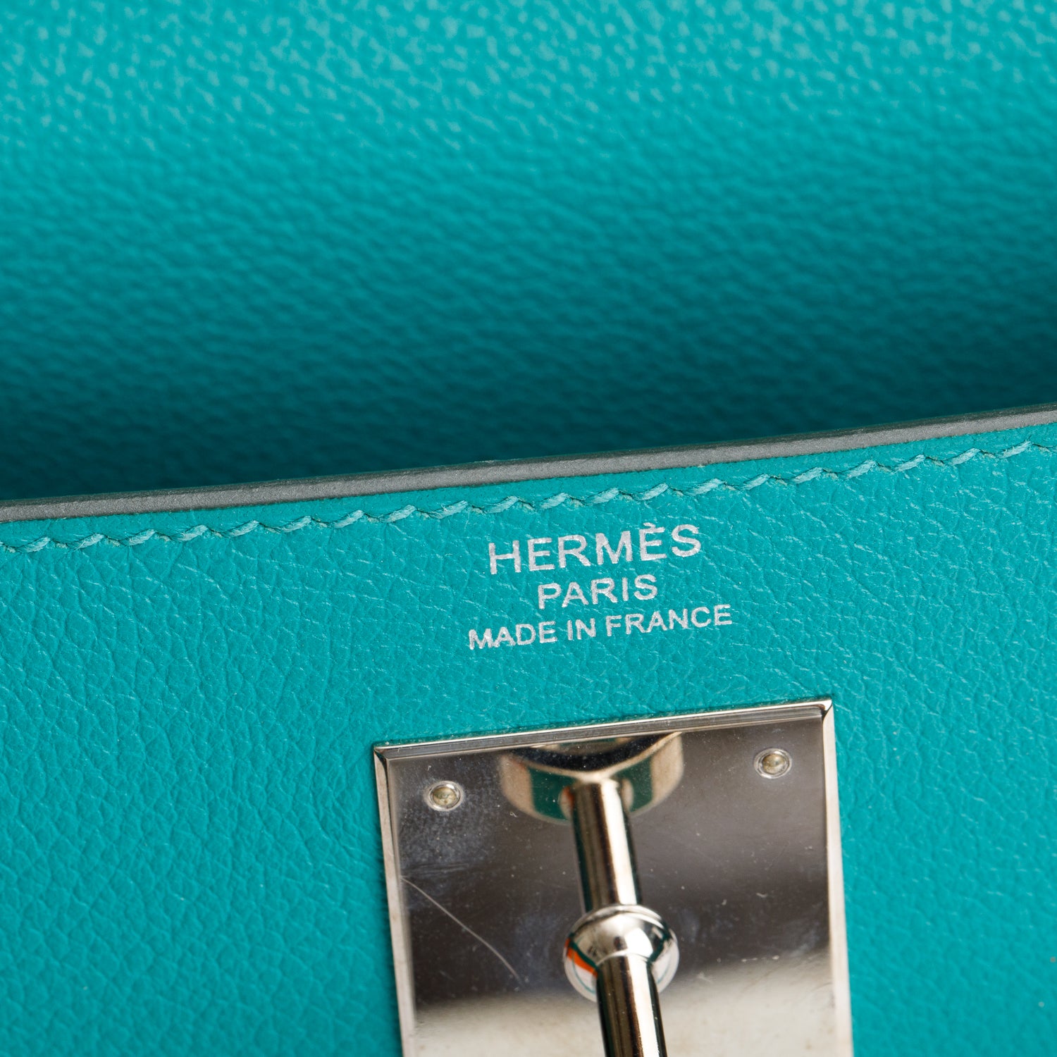 Hermes Bleu Paon & Blue Azteque Evercolor Kelly II Retourne 28 w/ Strap & Box