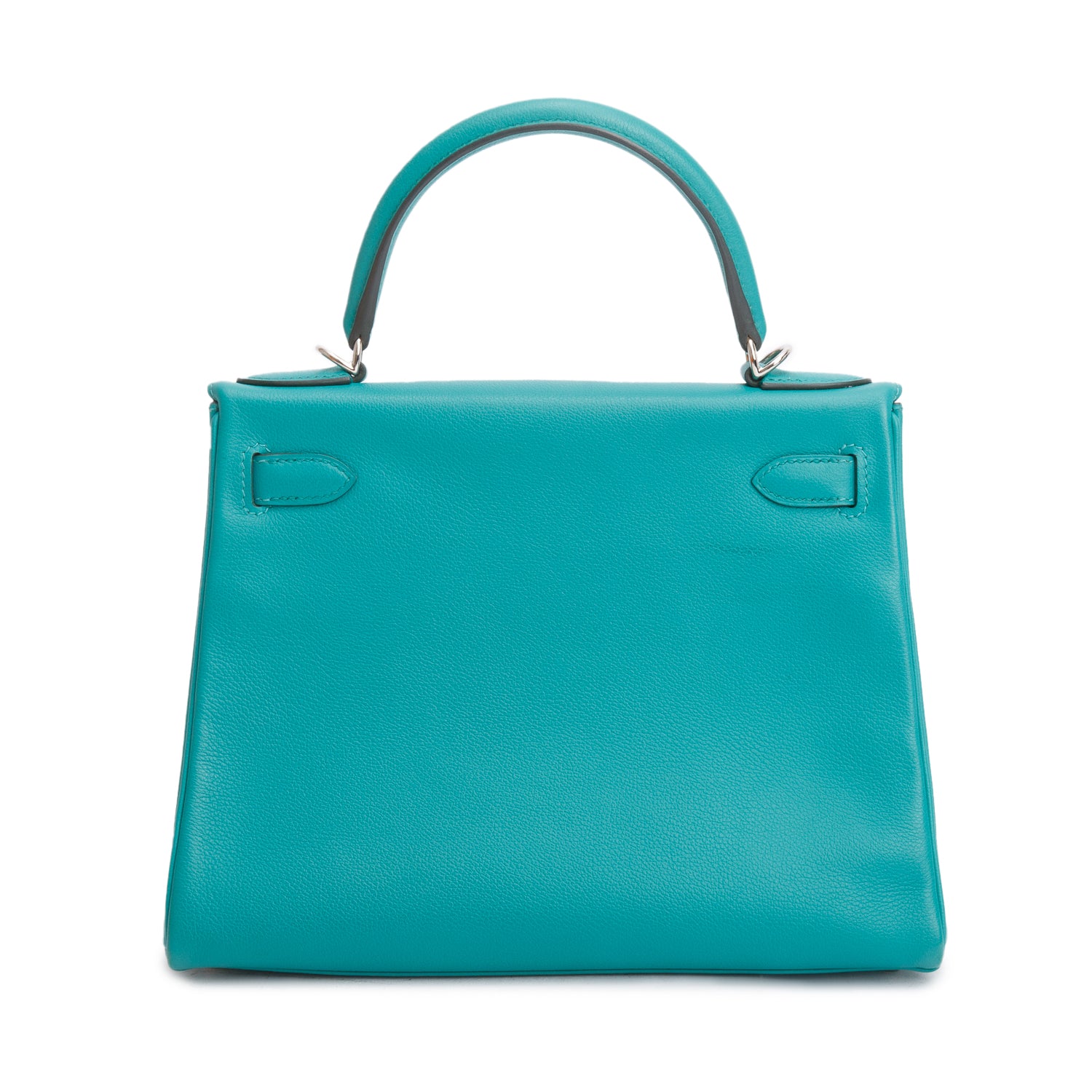 Hermes Bleu Paon & Blue Azteque Evercolor Kelly II Retourne 28 w/ Strap & Box