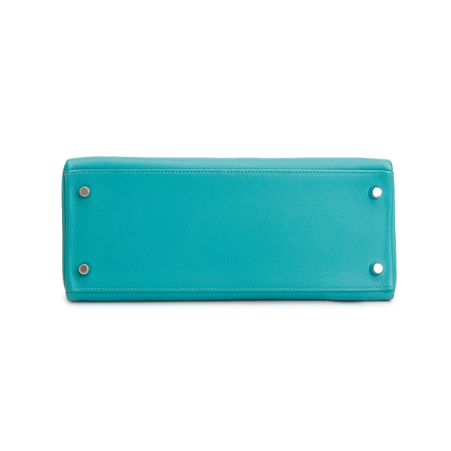 Hermes Bleu Paon & Blue Azteque Evercolor Kelly II Retourne 28 w/ Strap & Box