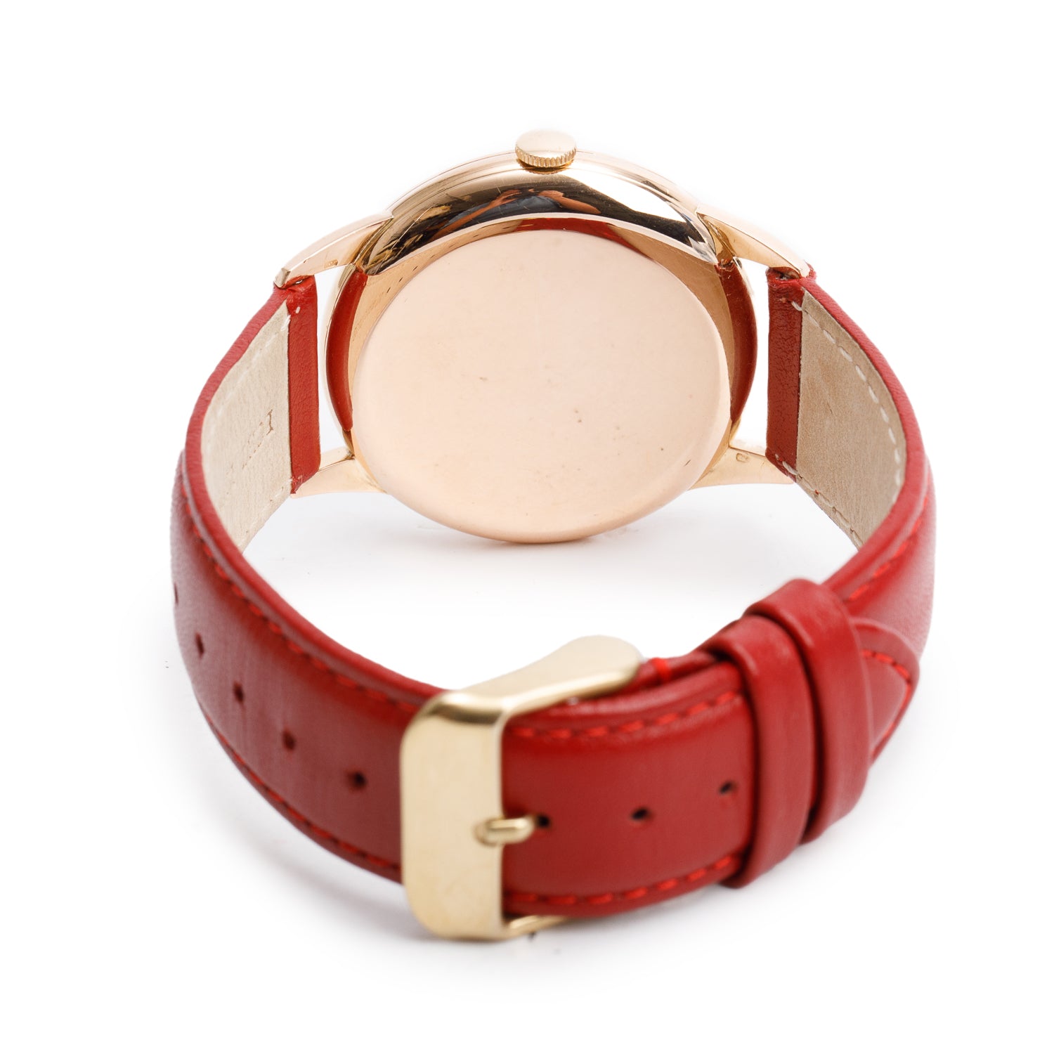 IWC Vintage 18k Rose Gold 36 MM Manual Watch