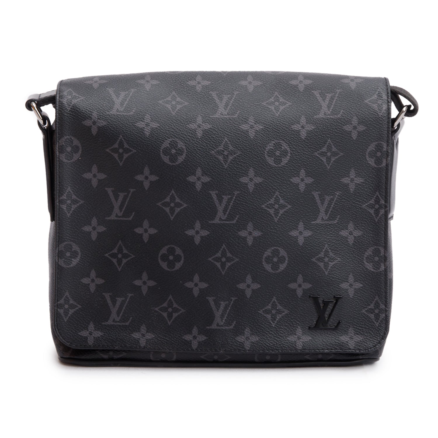 Louis Vuitton Monogram Eclipse District PM Bag w/ Box