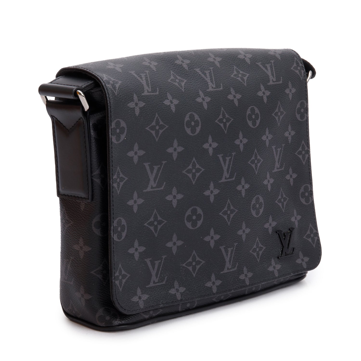 Louis Vuitton Monogram Eclipse District PM Bag w/ Box