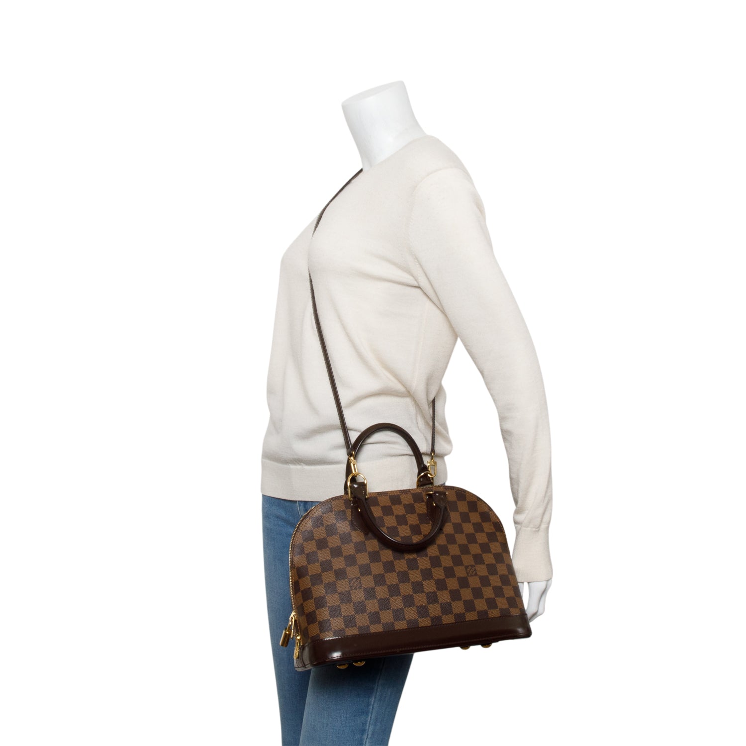 Louis Vuitton Damier Ebene Alma PM w/ Strap