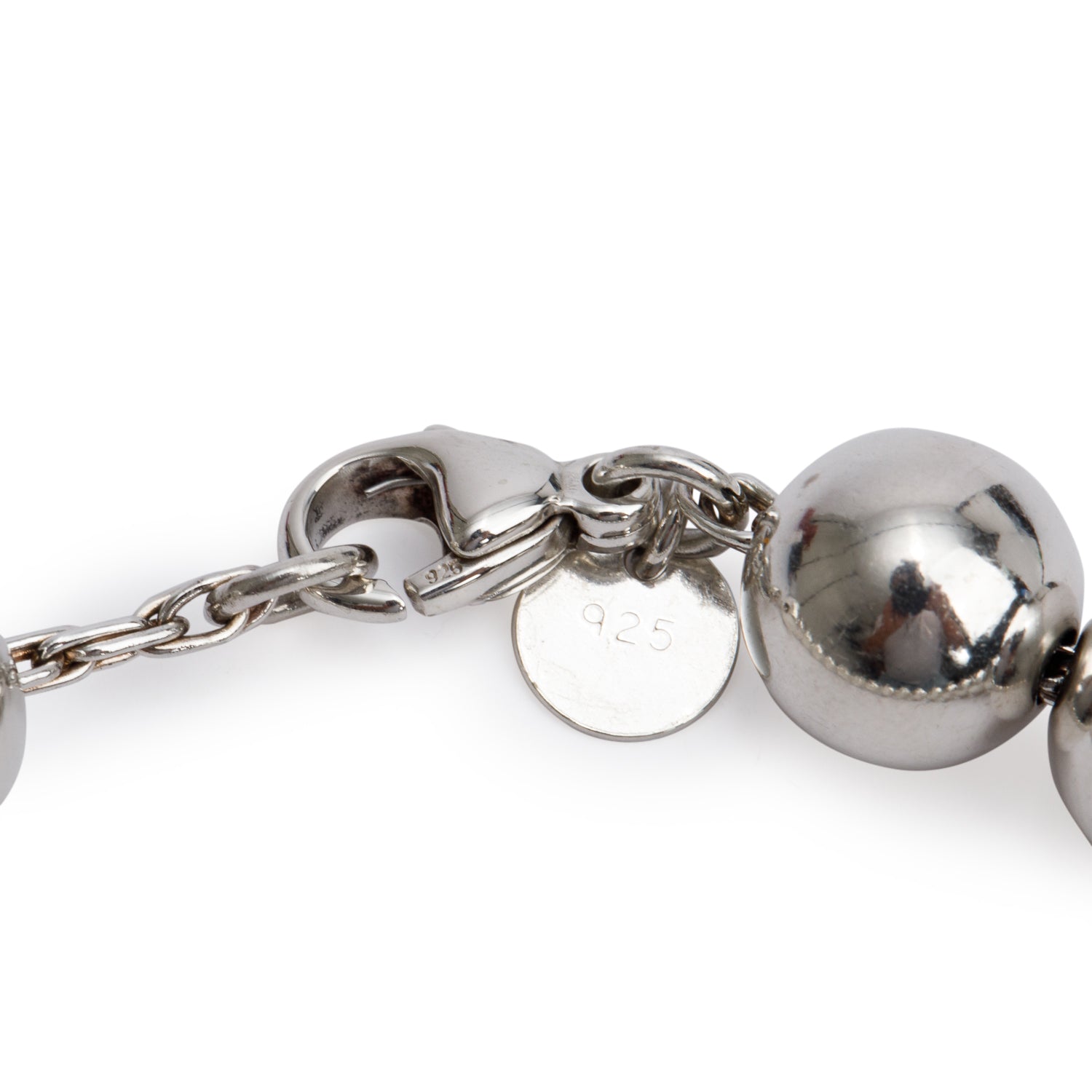 Tiffany & Co. Sterling Silver 10 MM HardWear Ball Bracelet