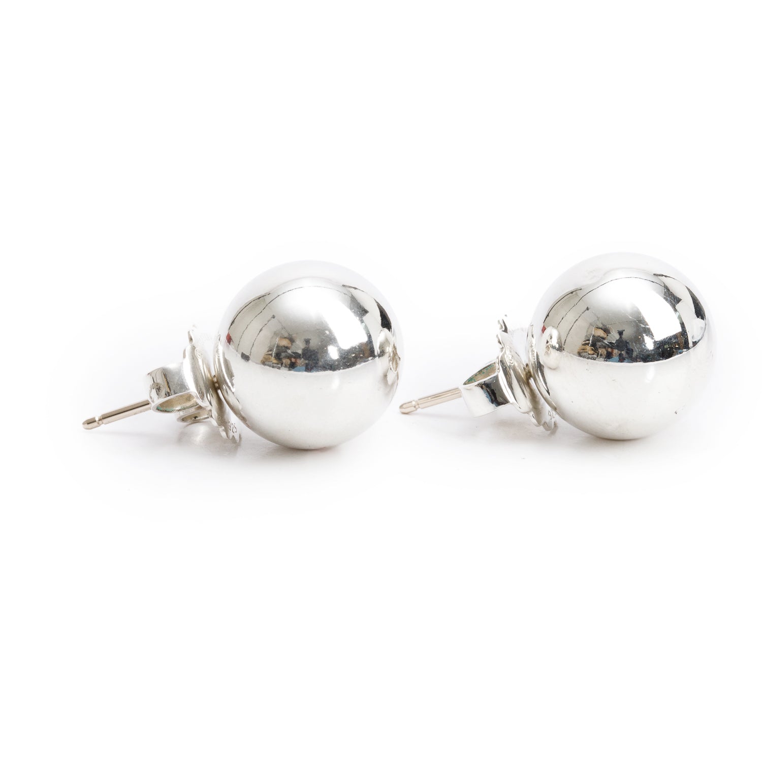 Tiffany & Co. Sterling Silver Extra Large 14 mm HardWear Ball Earrings