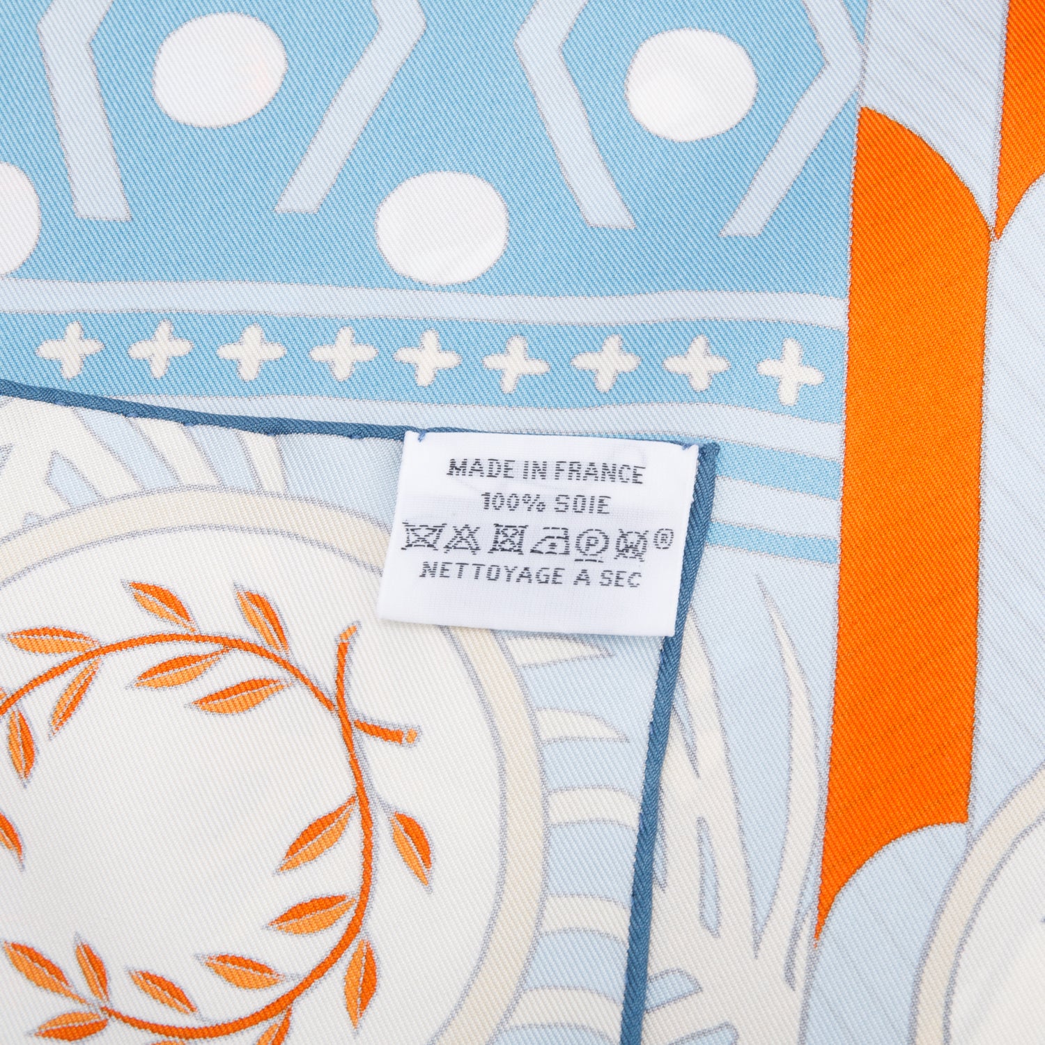 Hermes Blue/Multicolor 'La Danse Des Amazones' Silk Scarf 90 w/ Box