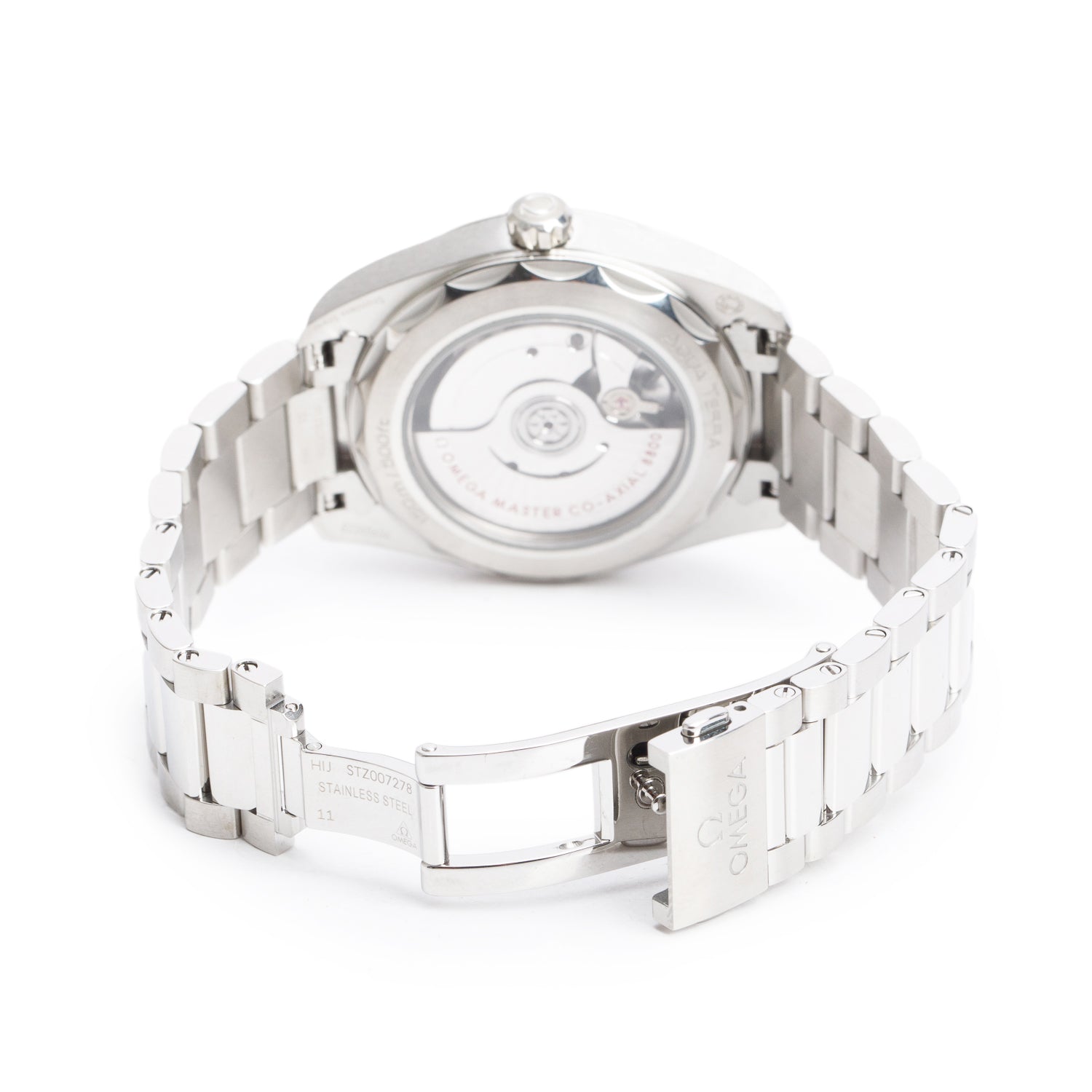 Omega Stainless Steel Seamaster Aqua Terra 150M Co-Axial Master Chronometer 38 MM Automatic Watch Silver Dial w/ Box & Papers