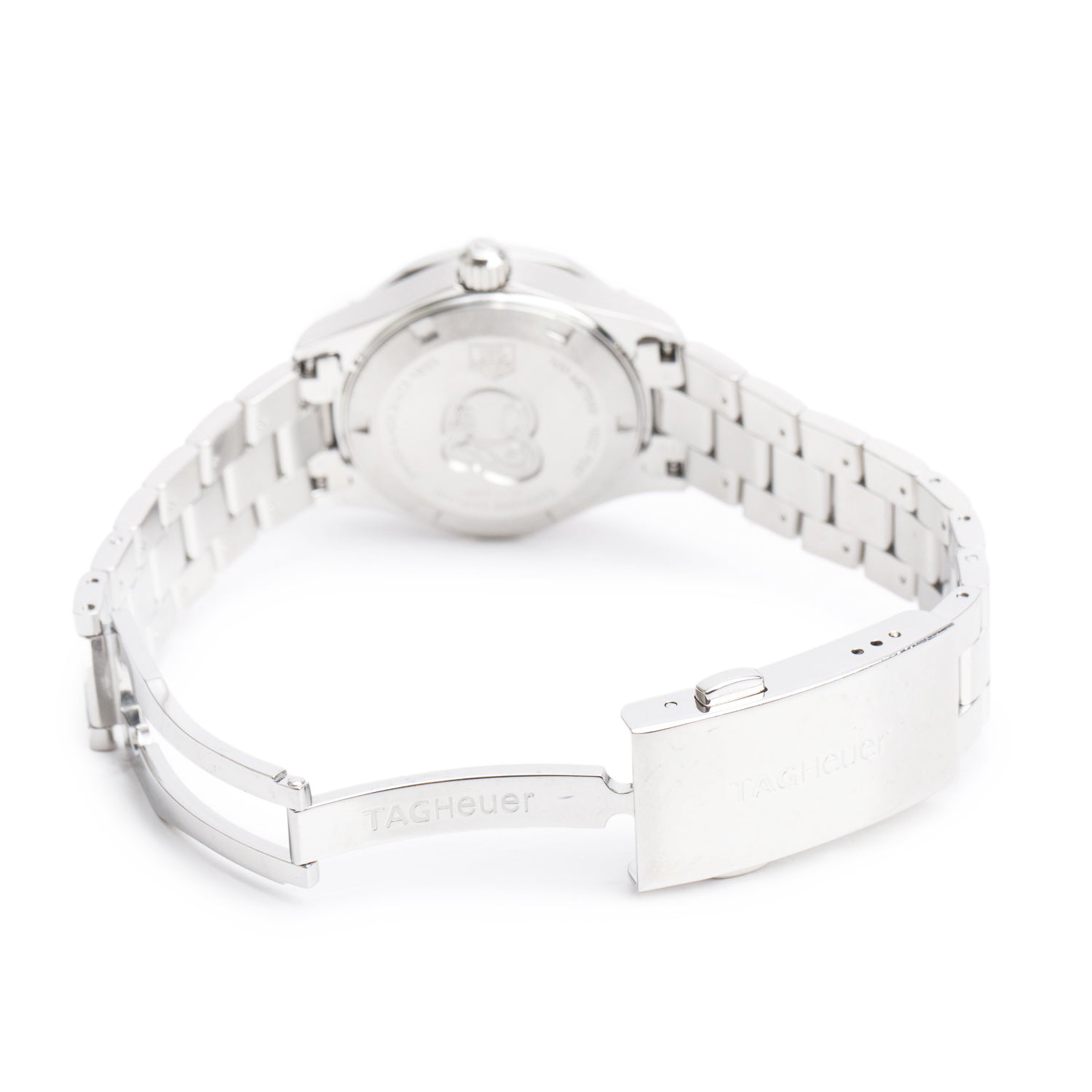 Tag Heuer Stainless Steel Diamond Bezel Aquaracer 27 MM Quartz Watch Black Diamond Dial WAF141D w/ Box & Papers