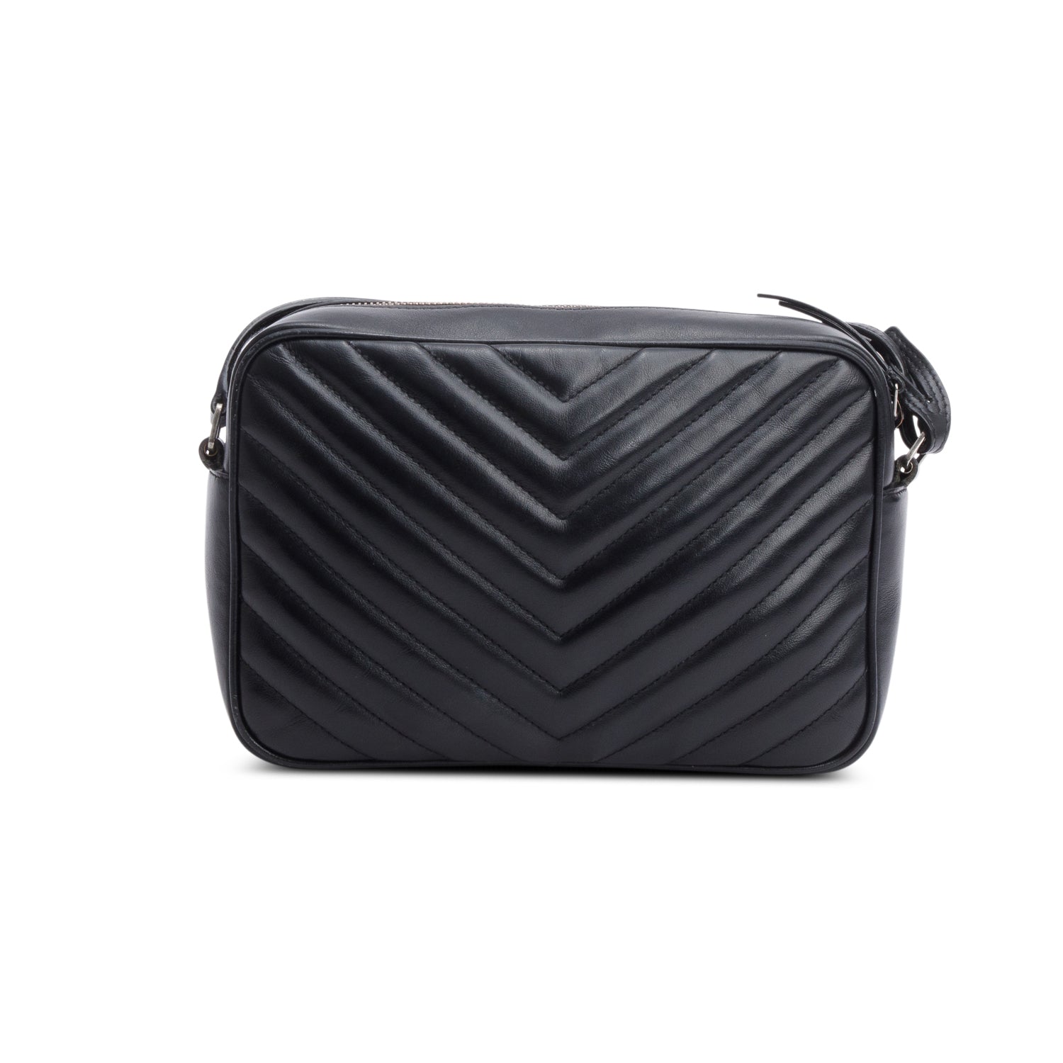 Saint Laurent 2021 Black Quilted Leather Lou Camera Bag