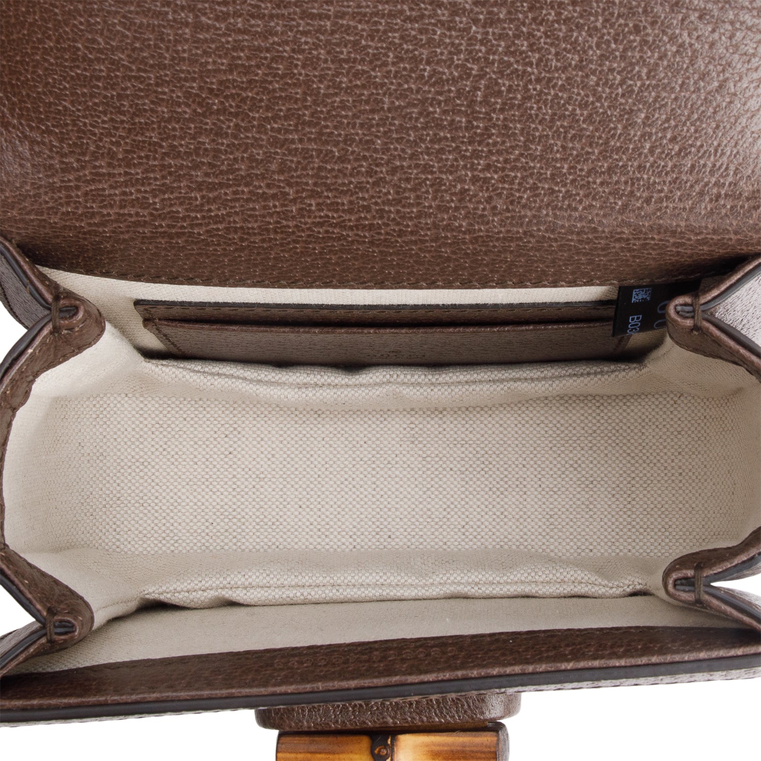 Gucci Beige/Brown Jumbo GG Canvas Bamboo 1947 Mini Top Handle Bag w/ Straps