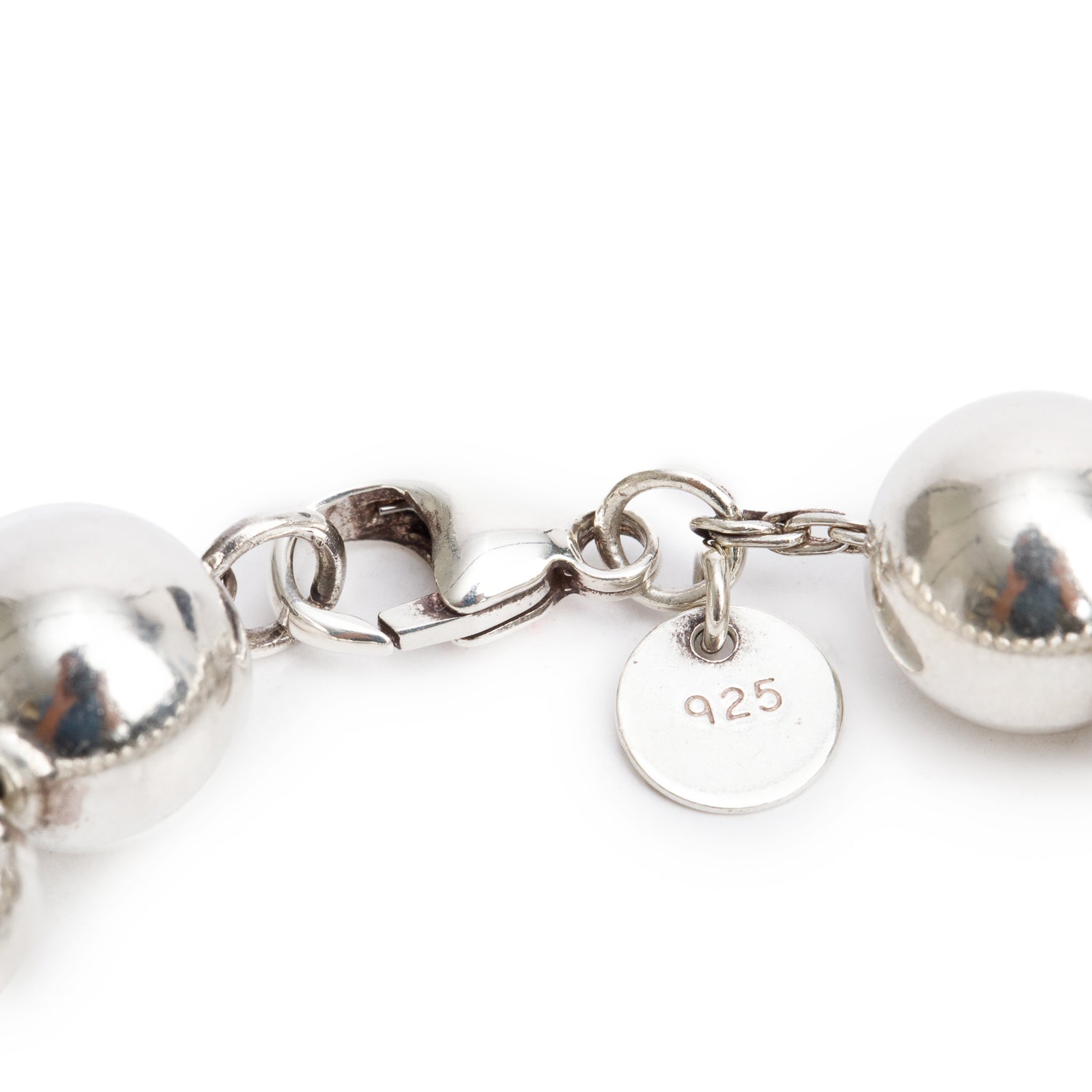 Tiffany & Co. Sterling Silver 10 MM HardWear Ball Bracelet
