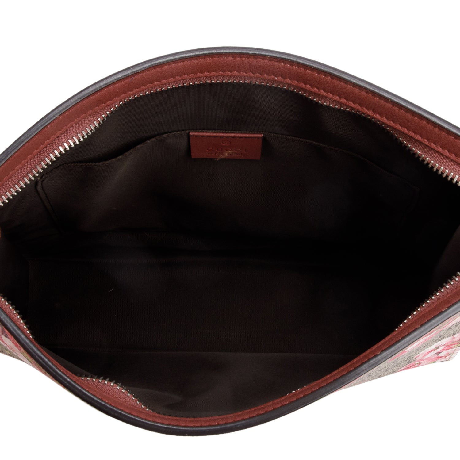 Gucci GG Supreme Blooms Large Cosmetics Zip Pouch w/ Box