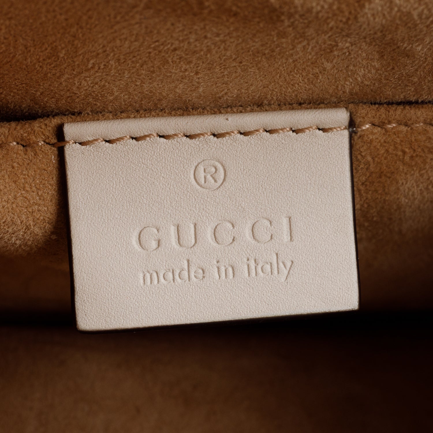 Gucci White Calfskin Leather Mini Sylvie Handle Bag w/ Straps