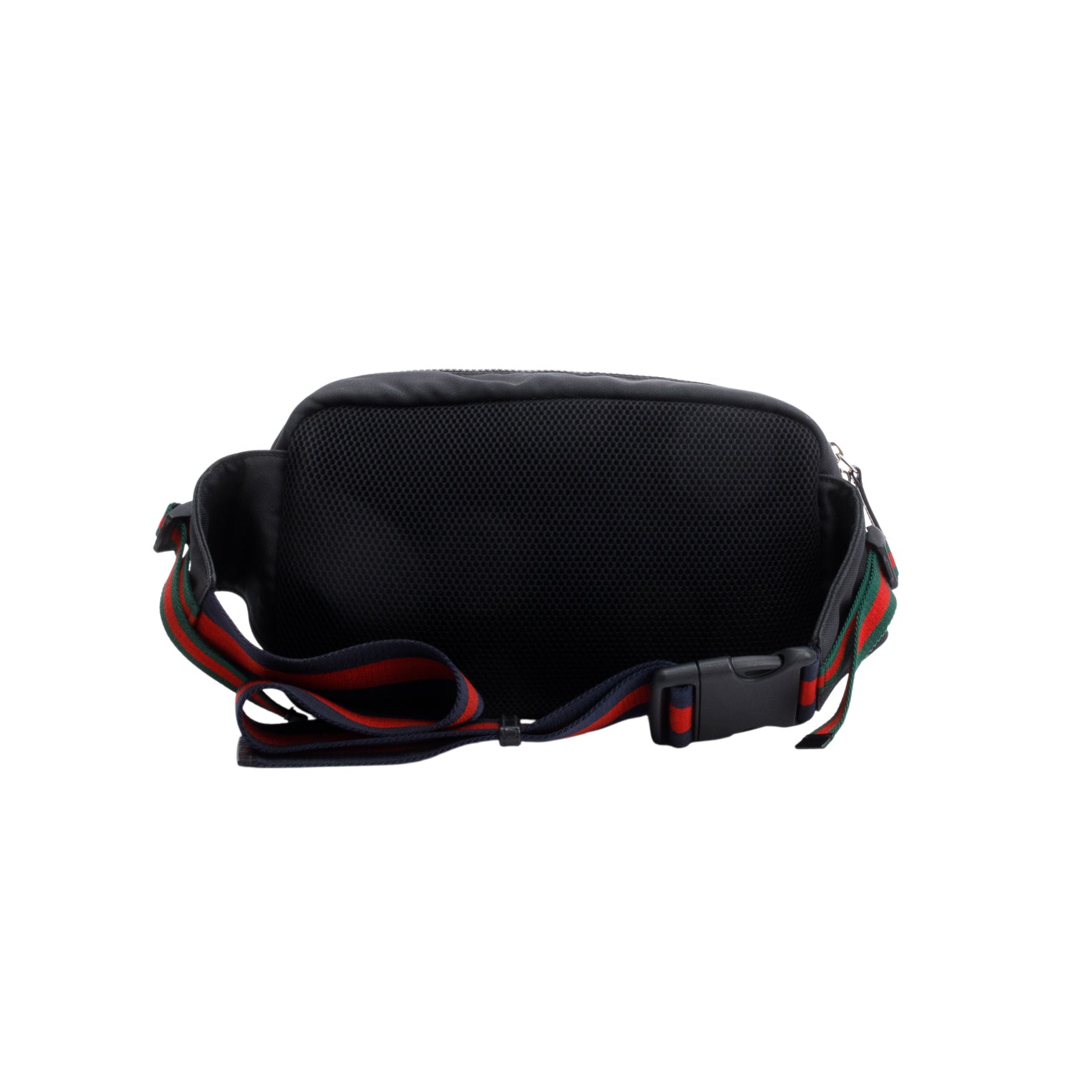 Gucci Black Techno Canvas Web Belt Bag