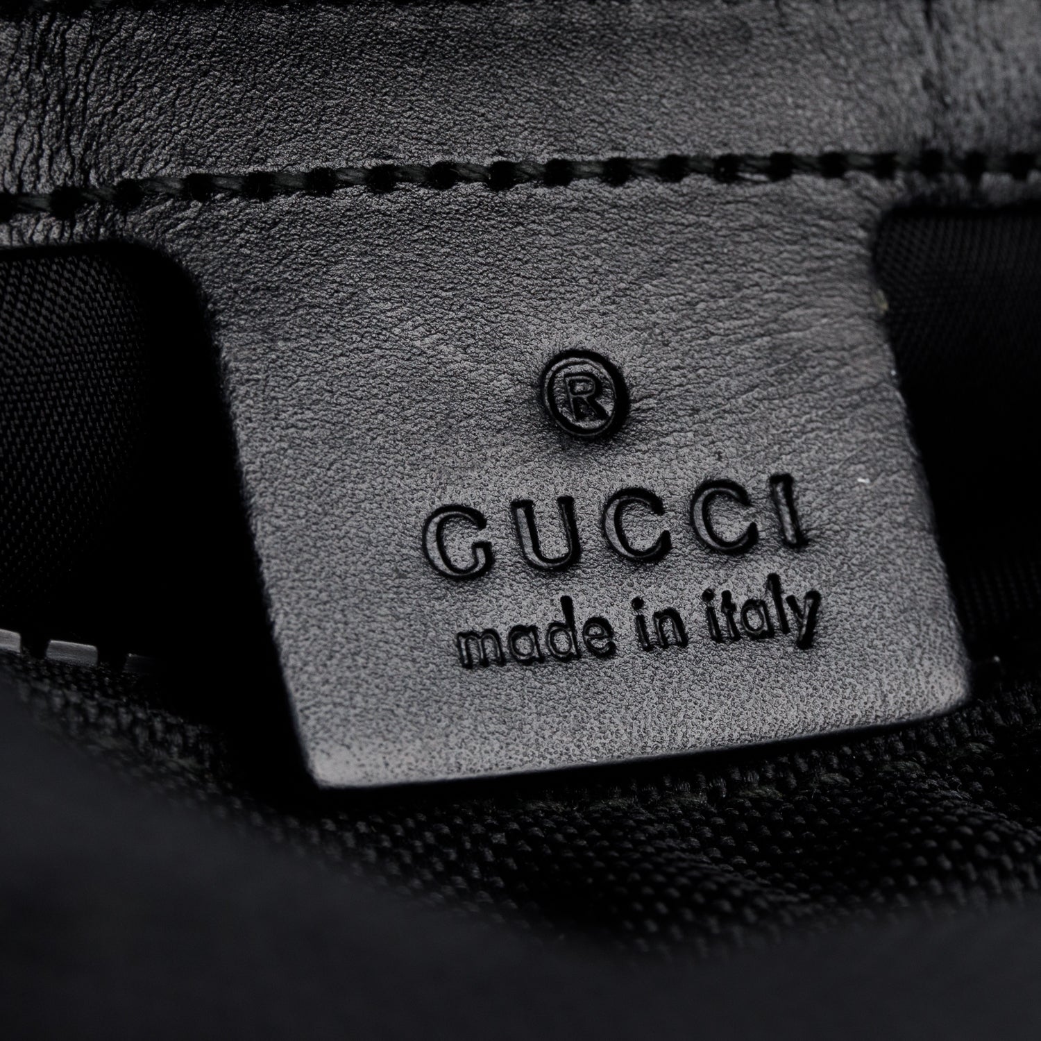 Gucci Black Techno Canvas Web Belt Bag