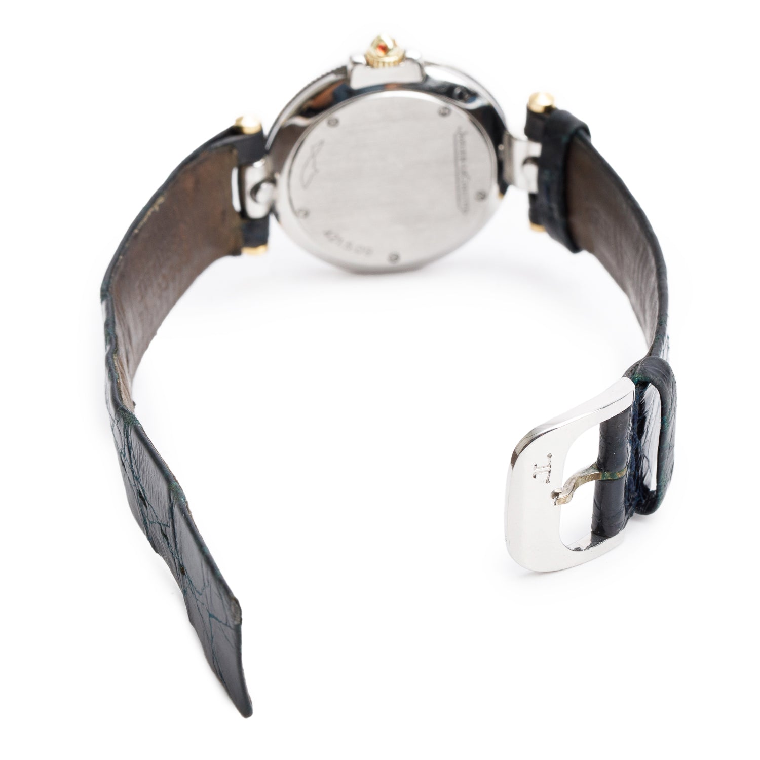 Jaeger LeCoultre Two-Tone Stainless Steel Rendez-Vous 30 MM Quartz Watch Blue Mother of Pearl Dial