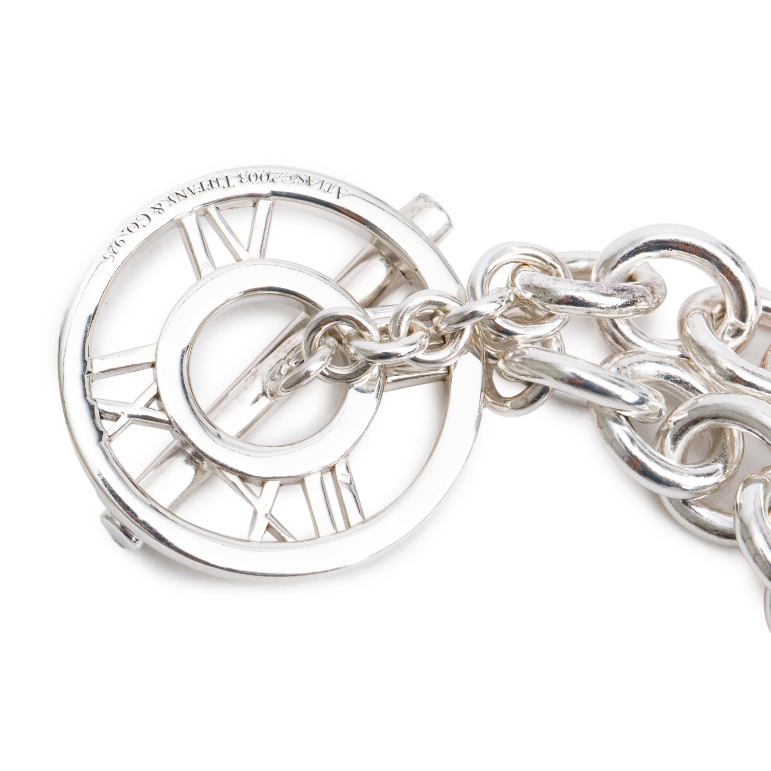 Tiffany & Co. Sterling Silver Atlas Toggle Necklace