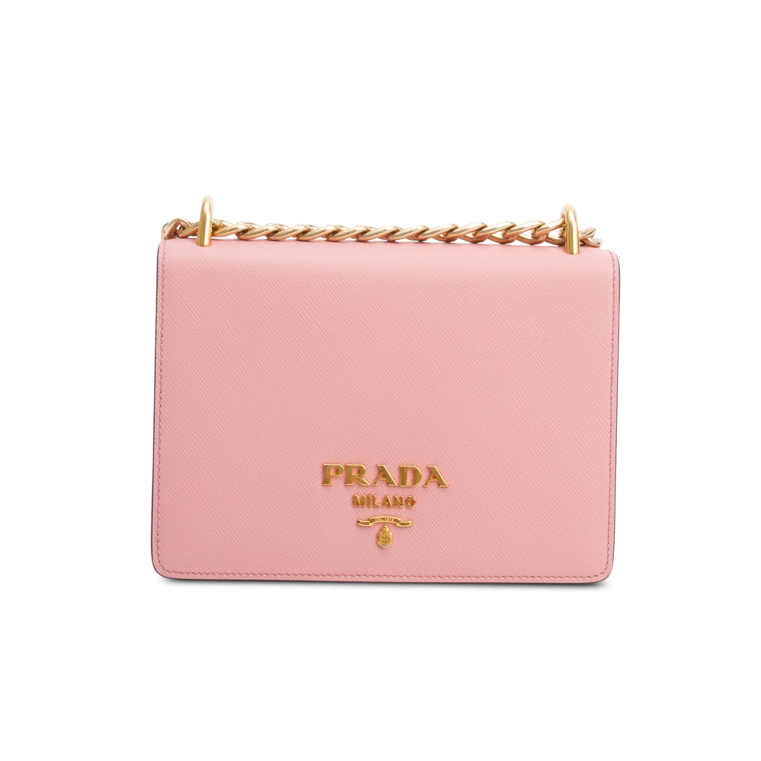 Prada Pink Saffiano Leather Crossbody Bag