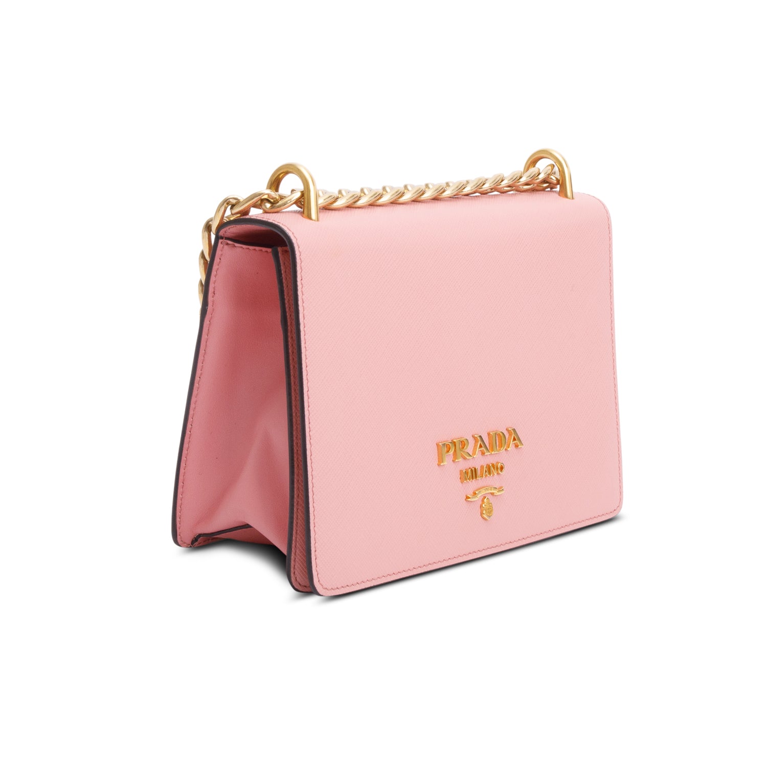 Prada Pink Saffiano Leather Crossbody Bag