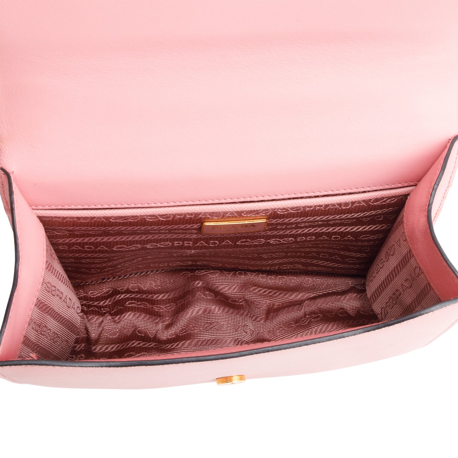 Prada Pink Saffiano Leather Crossbody Bag