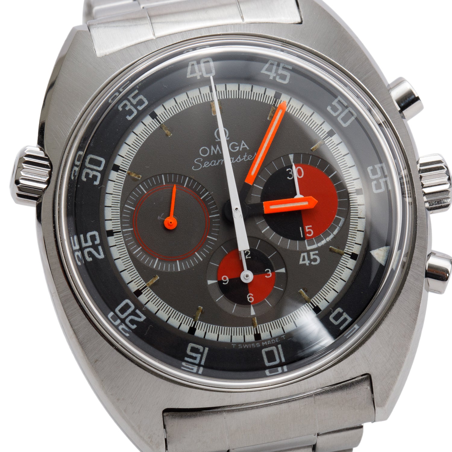Omega Vintage Stainless Steel Seamaster Soccer Timer 41 MM Chronograph Manual Watch 145.019