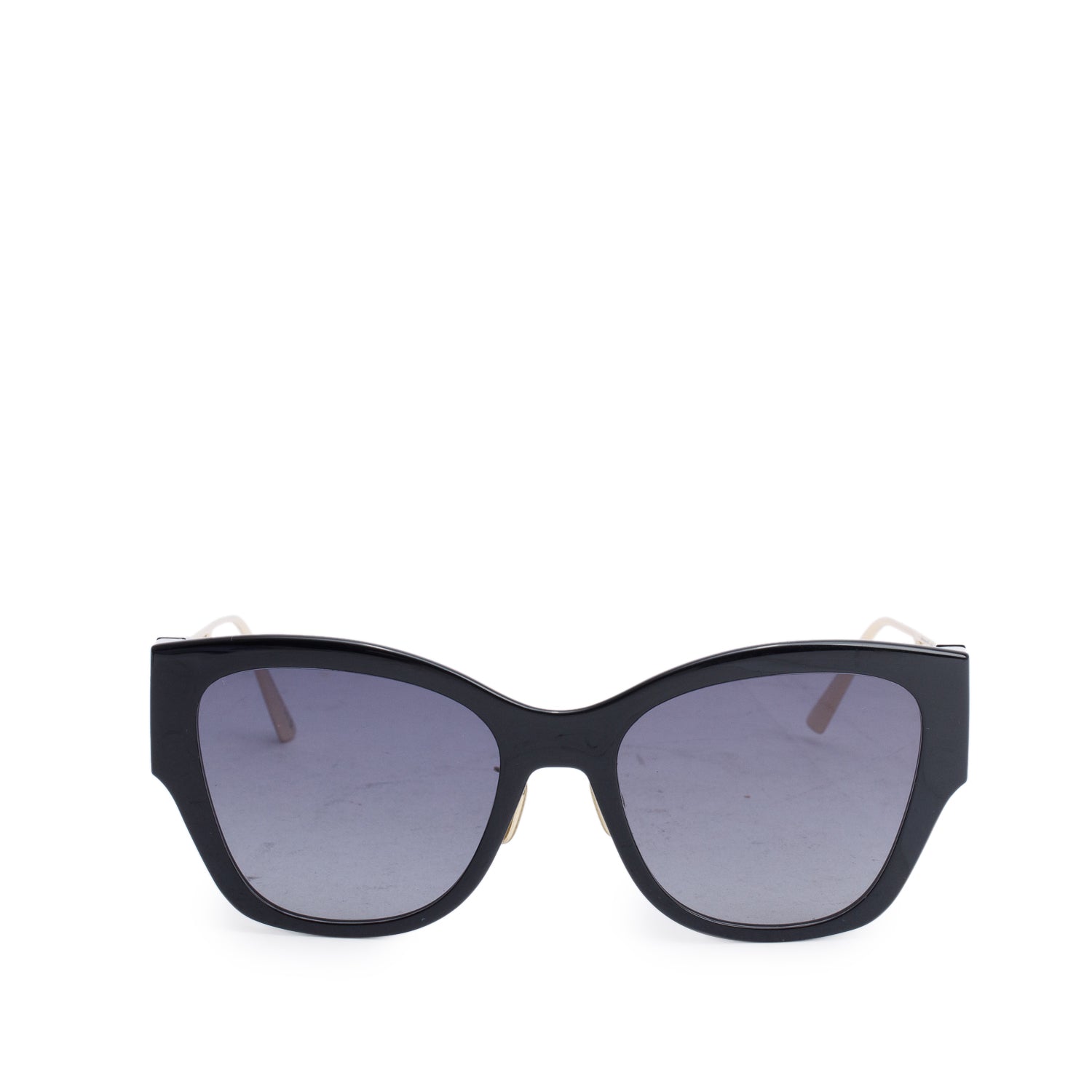 Christian Dior Black Acetate 30montaigne B2U Butterfly Sunglasses w/ Case