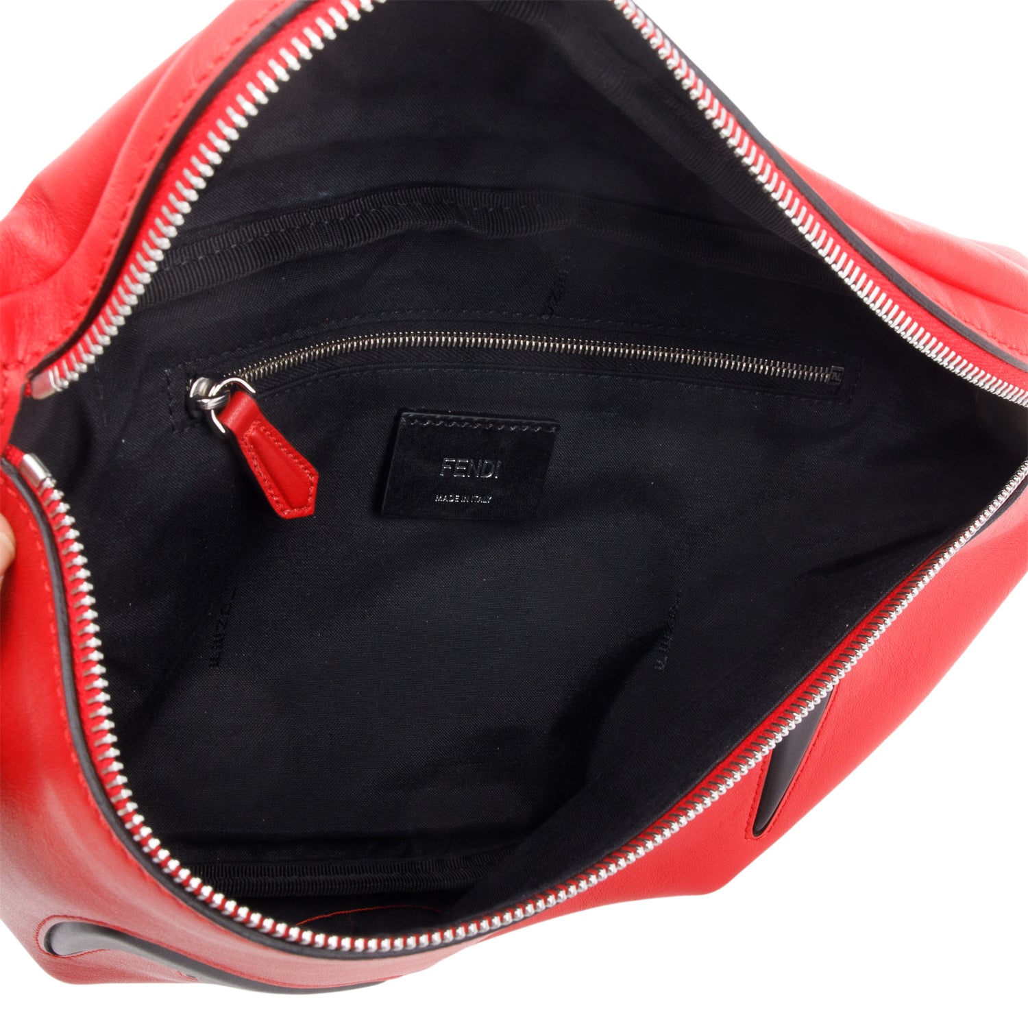 Fendi Red Vitello Leather Devil Eyes Belt Bag