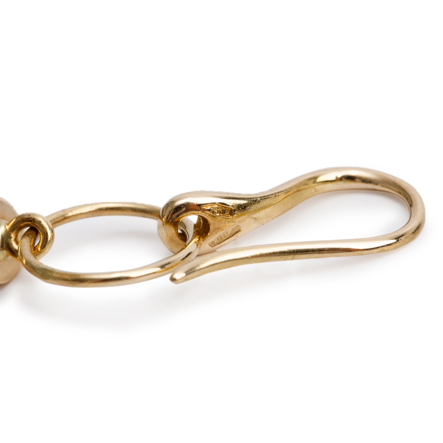 Gucci 18k Yellow Gold Bamboo Drop Earrings w/ Box