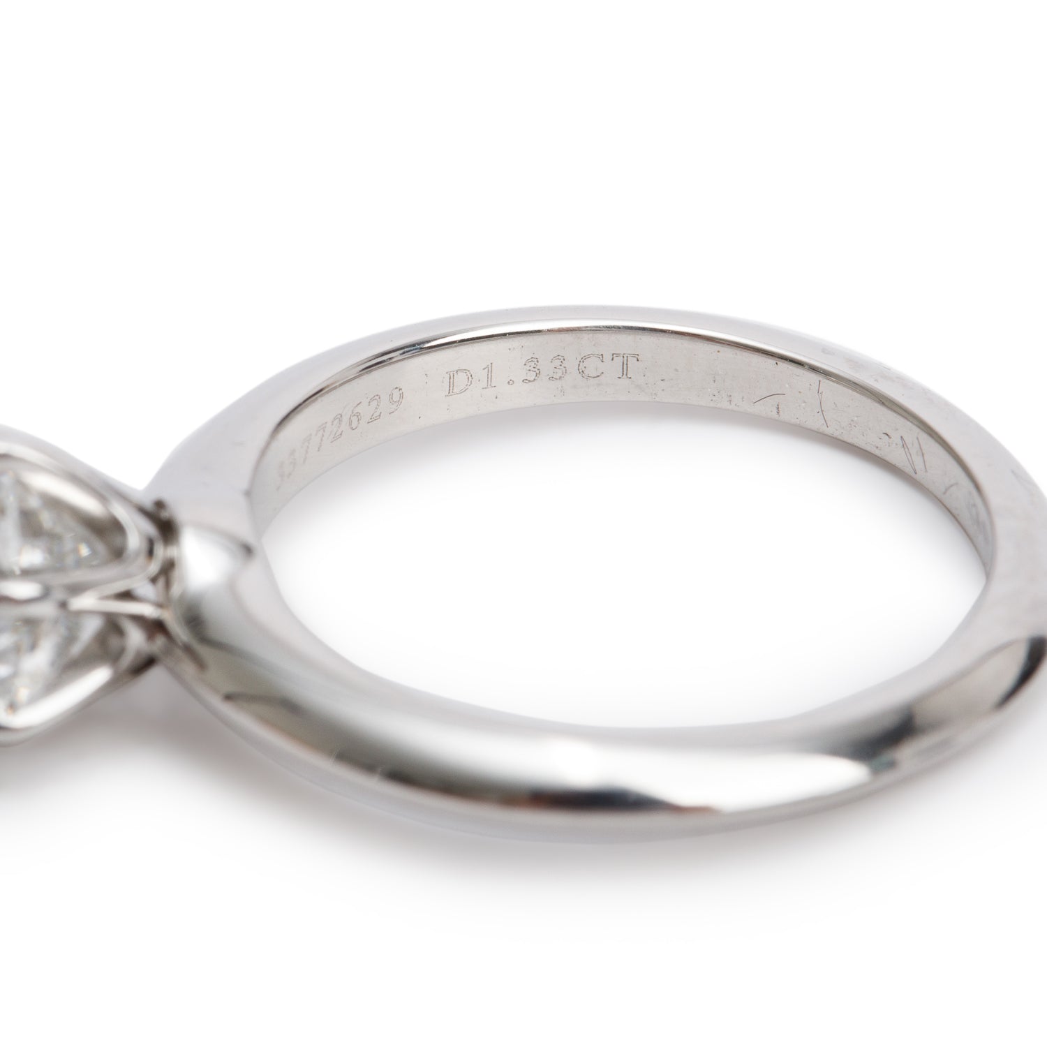 Tiffany & Co. Platinum 1.33 ct. Diamond Solitaire Engagement Ring, Size 6.75 w/ Box