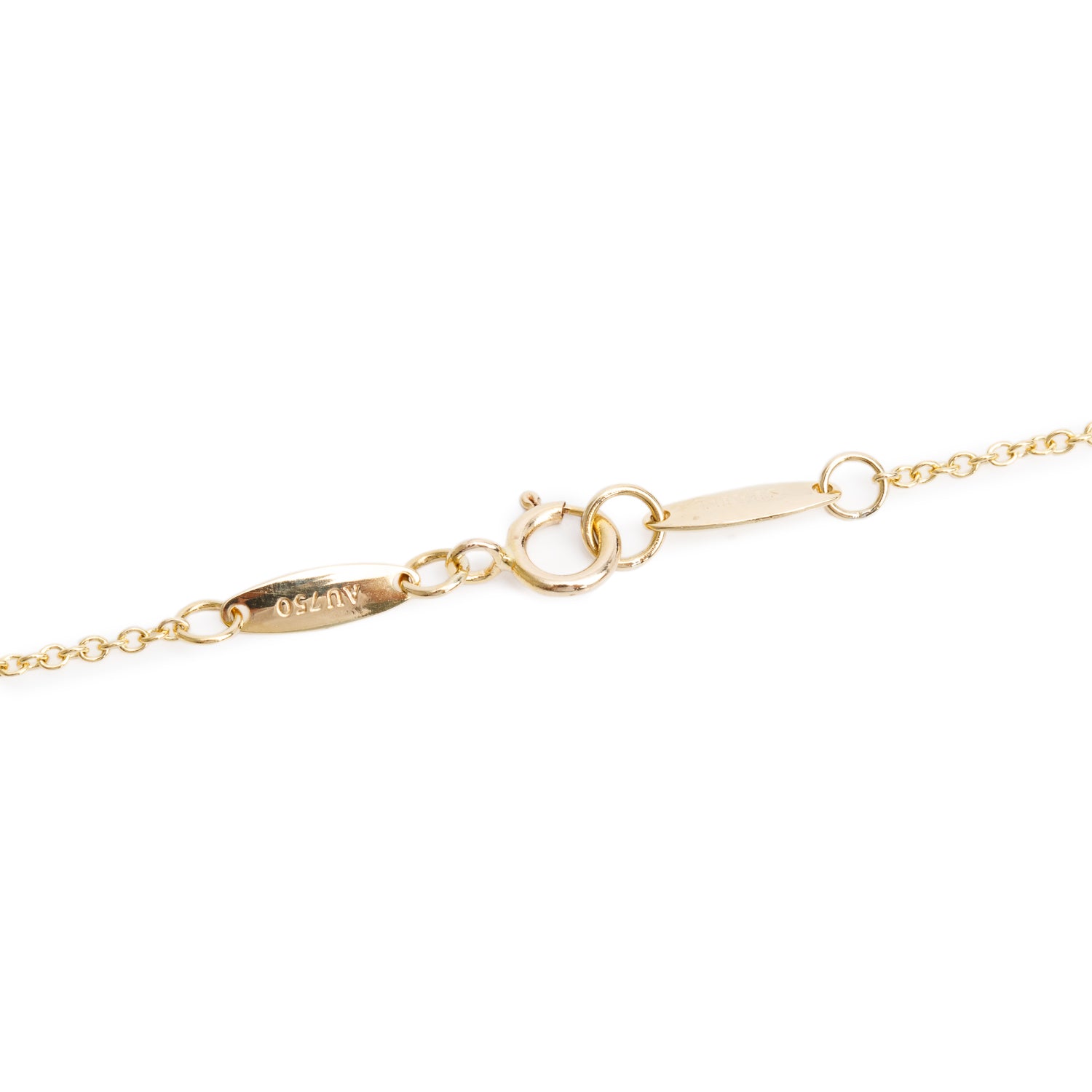 Tiffany & Co. Elsa Peretti 18k Yellow Gold 11 MM Open Heart Pendant Necklace w/ Box