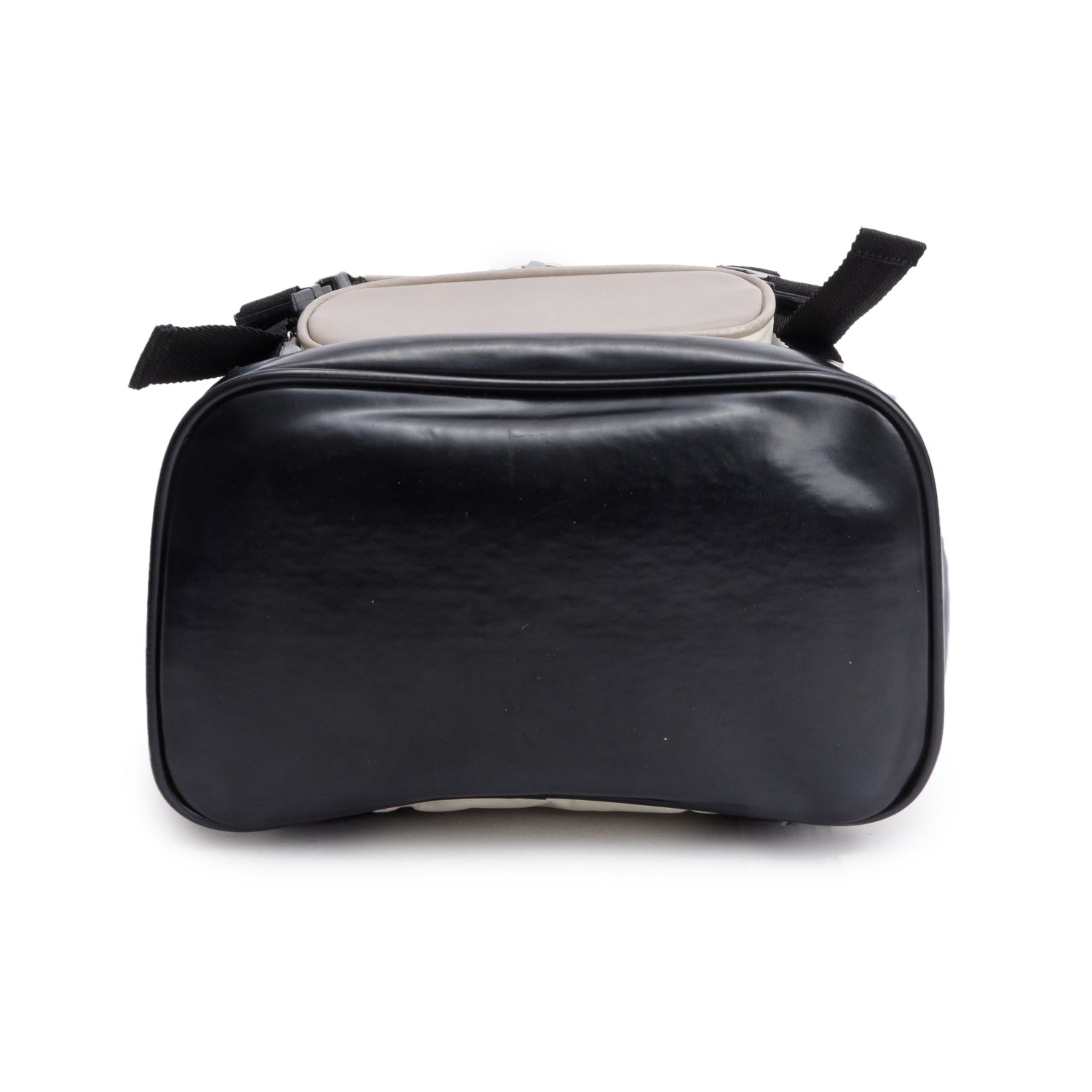 Chanel White Nylon Black /Grey Leather Trim Sport Ligne Tiered Backpack