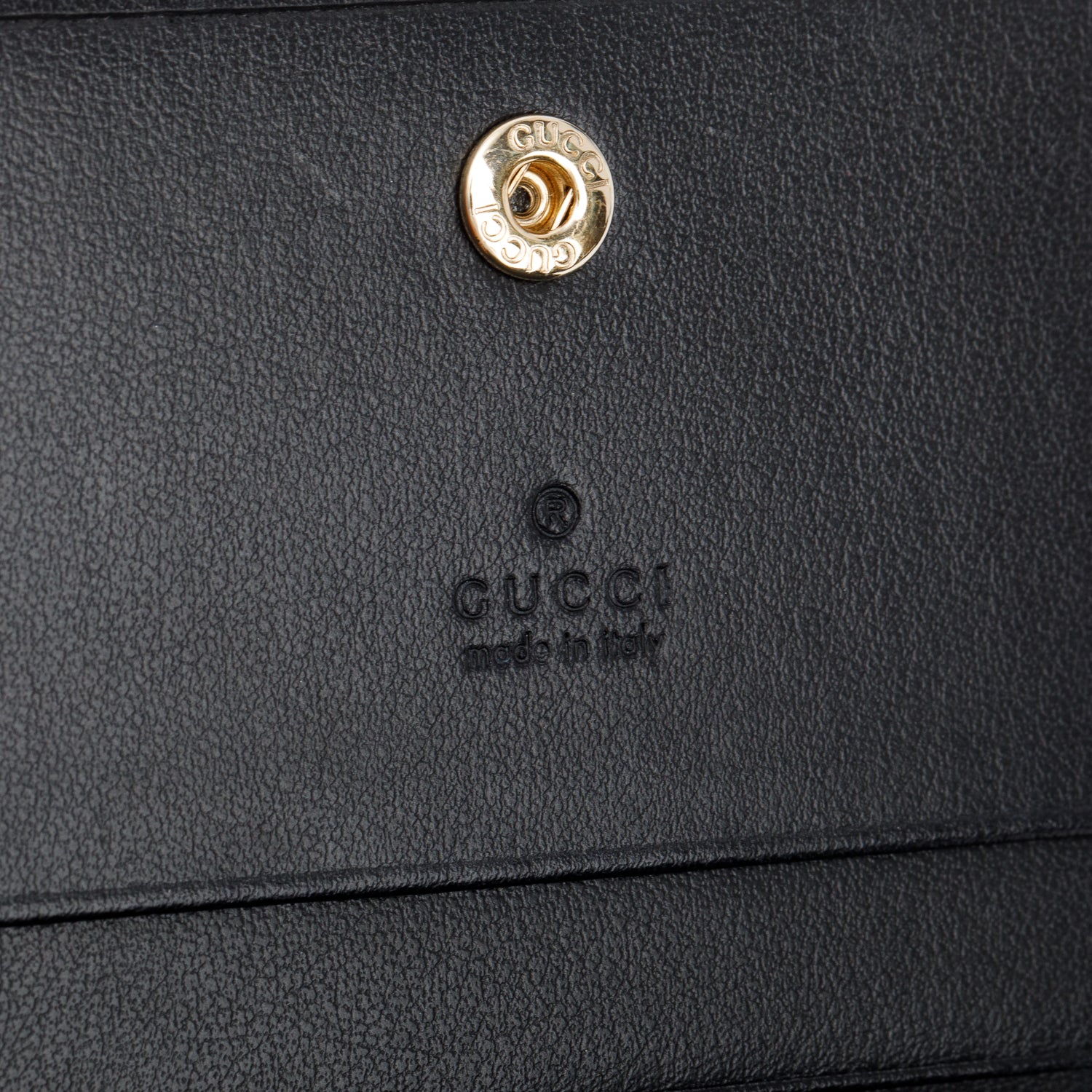 Gucci Black GG Marmont Matelasse Leather Compact Zip Mini Wallet w/ Box