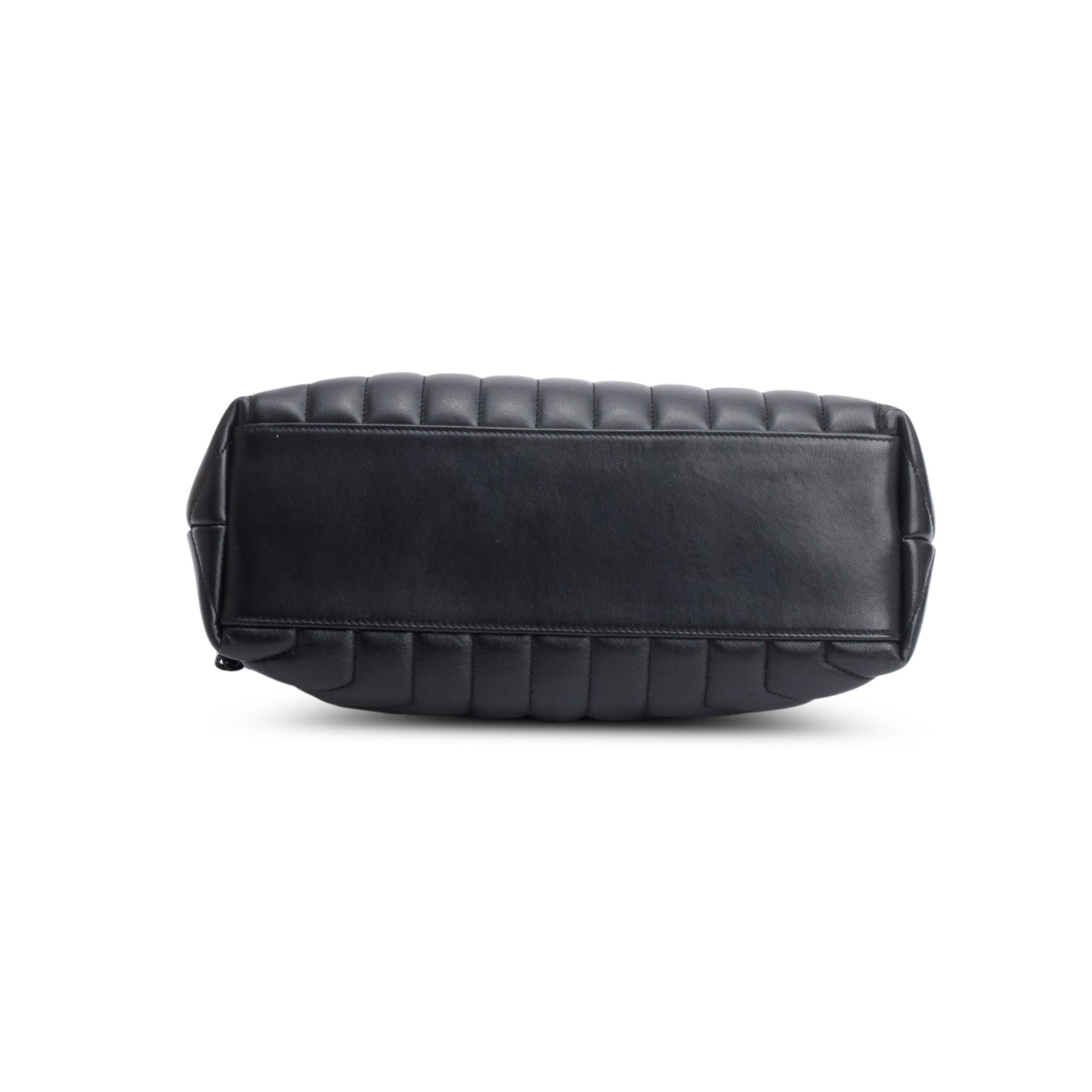 Saint Laurent So Black Quilted Leather Medium Loulou Monogram Shoulder Bag