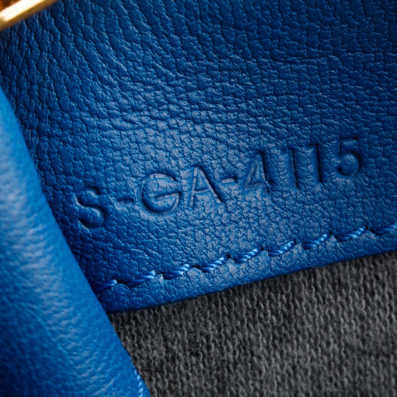 Celine Blue Lambskin Small Trio Crossbody Bag