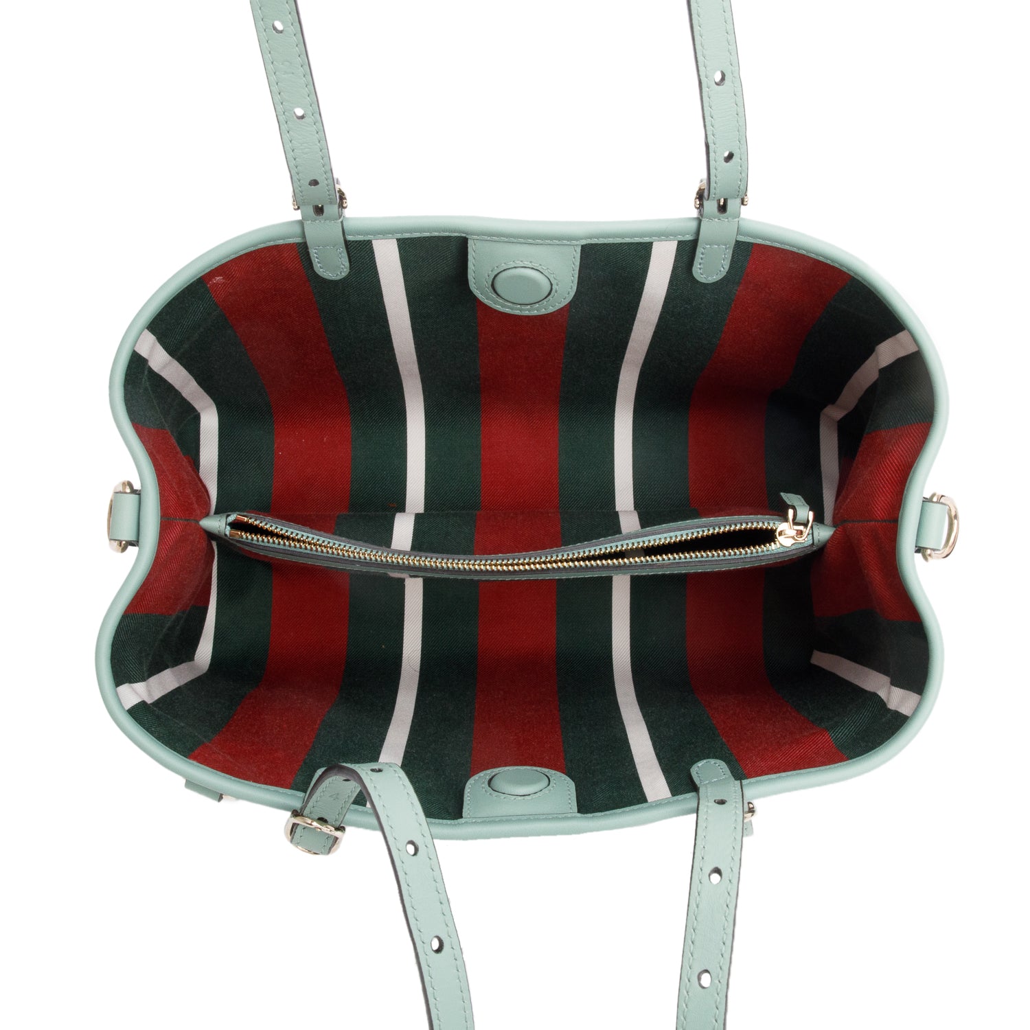 Gucci Sage Coated Canvas GG Emblem Medium Tote Bag