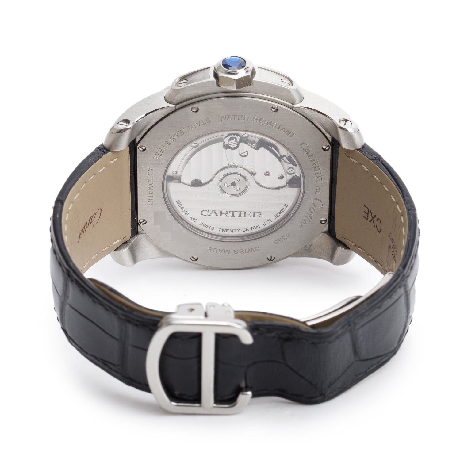Cartier Stainless Steel Calibre de Cartier 42 MM Automatic Watch 3389 w/ Box