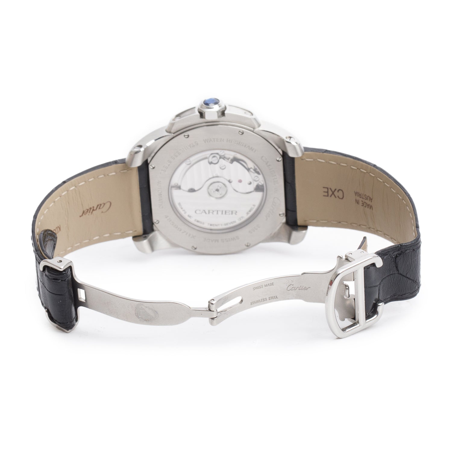 Cartier Stainless Steel Calibre de Cartier 42 MM Automatic Watch 3389 w/ Box