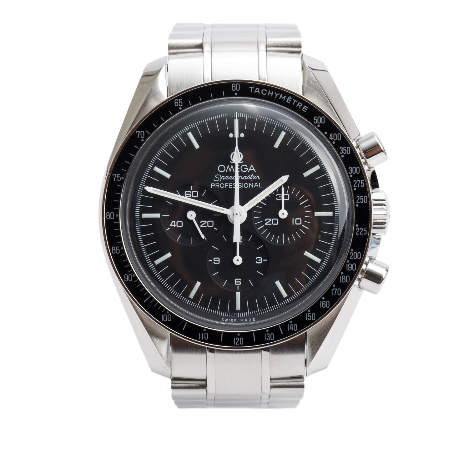 Omega Stainless Steel Speedmaster Moonwatch Professional 42 MM Manual Watch w/ Box & Papers