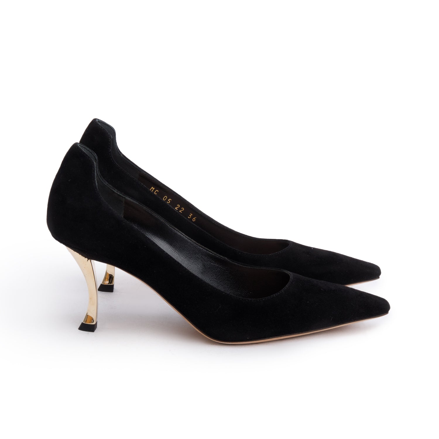 Christian Dior Black Suede D-Fame Pumps, Size 36 w/ Box