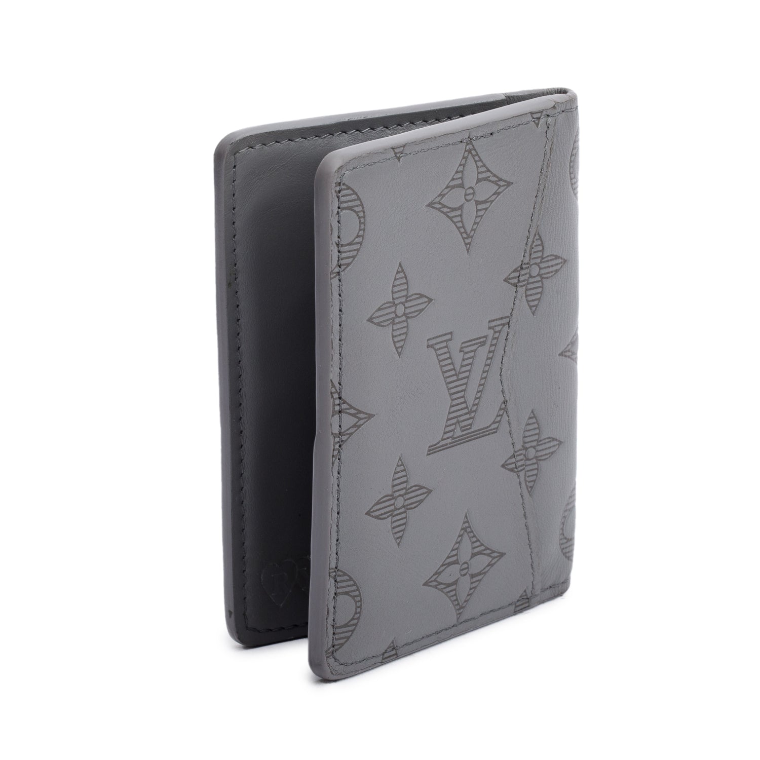 Louis Vuitton Grey Monogram Calfskin Shadow Pocket Organizer