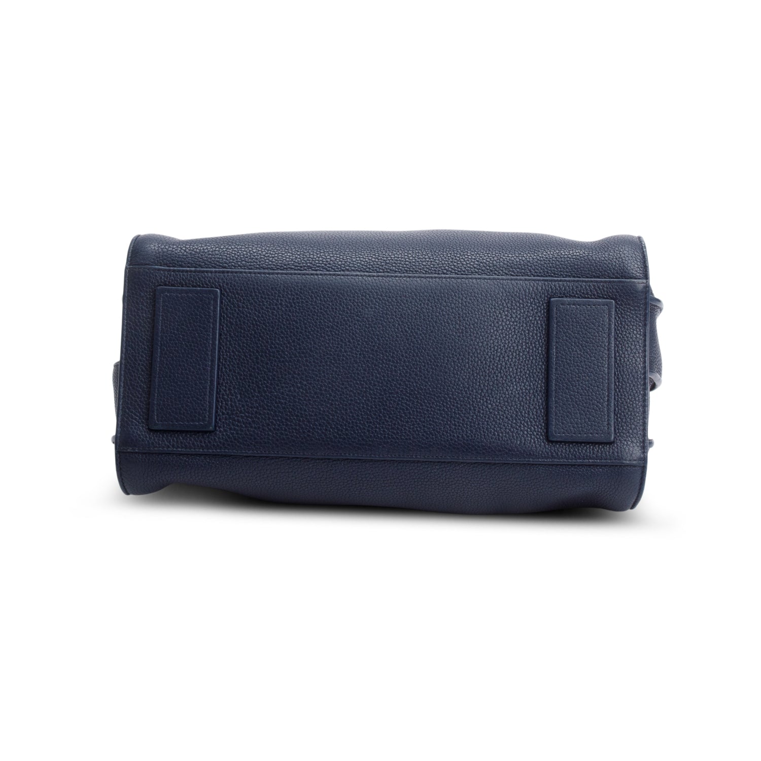Saint Laurent Navy Supple Grained Leather Small Sac De Jour w/ Strap