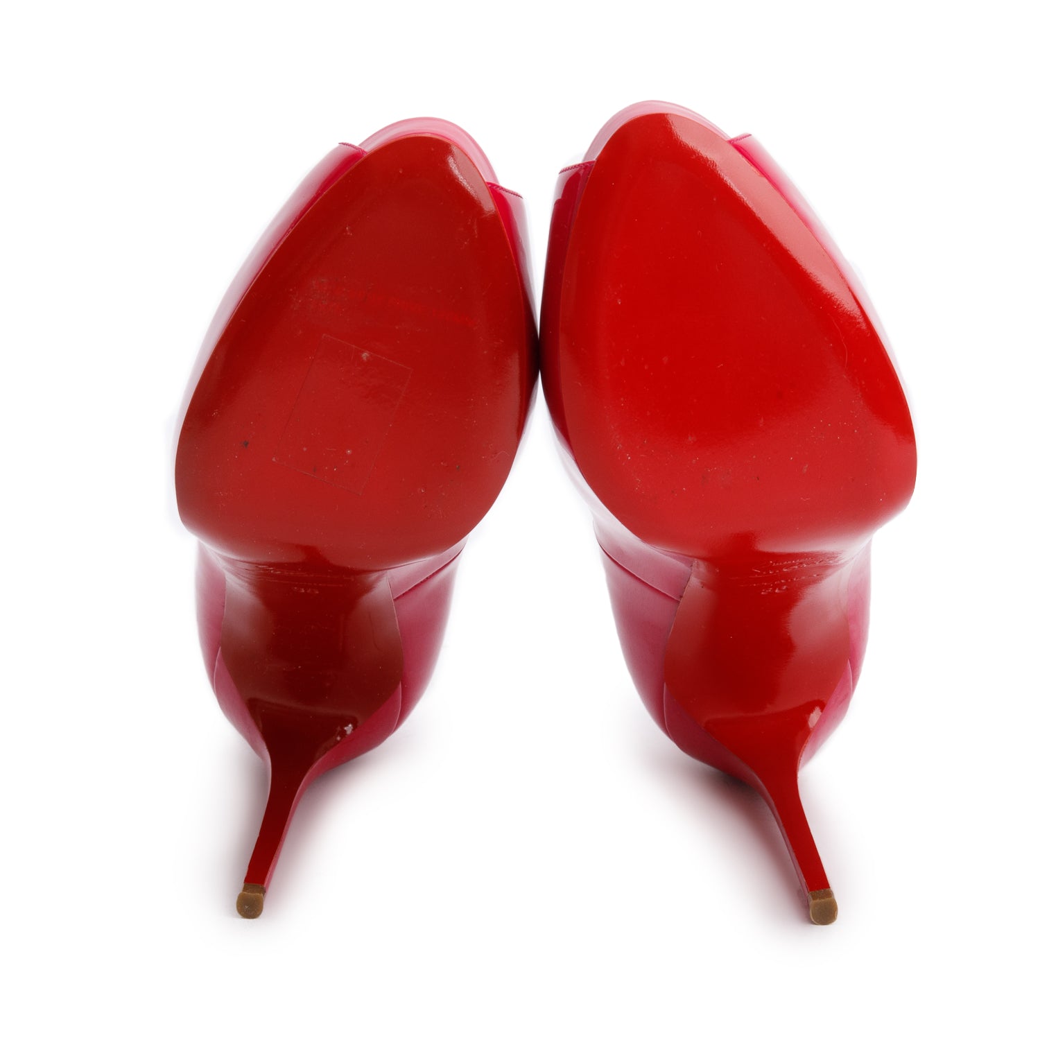 Christian Louboutin Pink Patent Leather new Very Prive 120 Pumps, Size 36 w/ Box