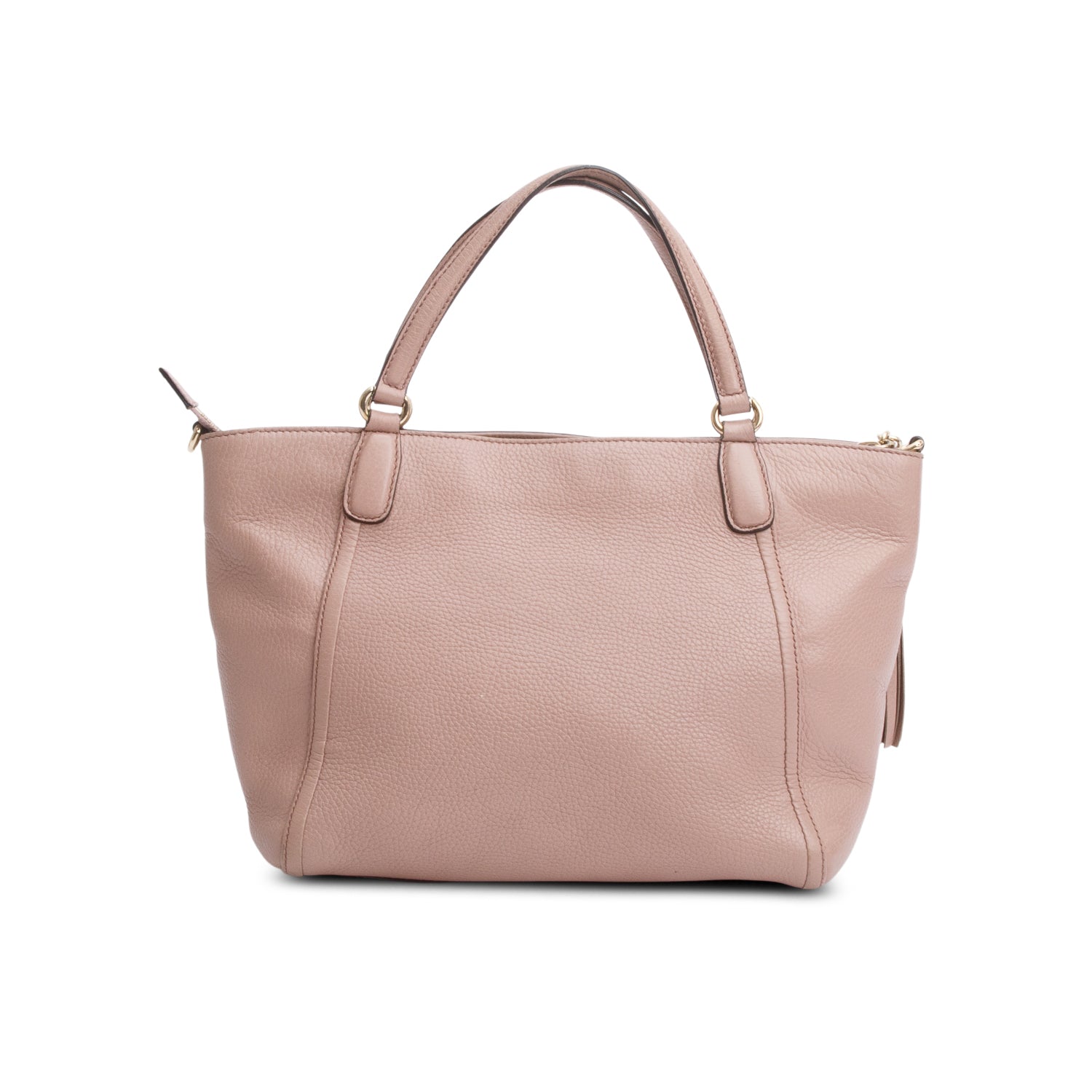 Gucci Pink Calfksin Leather Small Soho Cellarius Tote w/ Strap